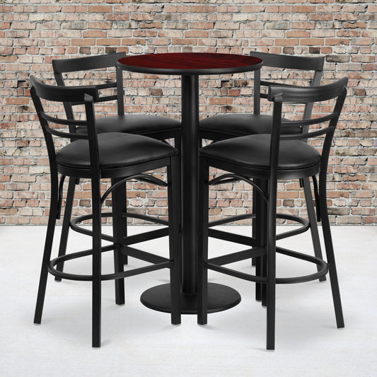 24RD MA Bar Table-BK VYL Seat RSRB1034-GG