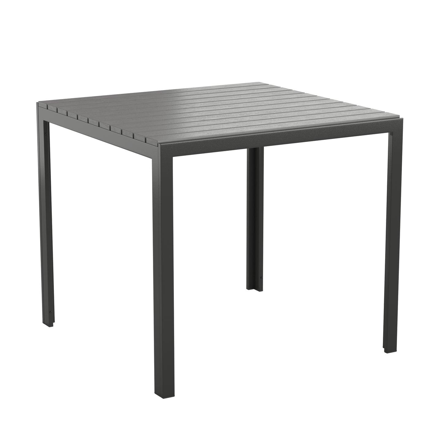 Black All-Weather Patio Table SB-A268T-BK-GG