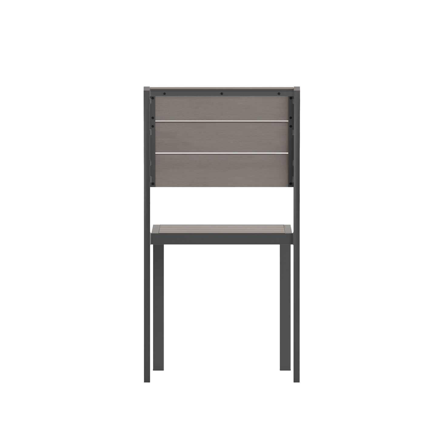 Gray/Gray Armless Patio Chair SB-CA108-GRY-GG