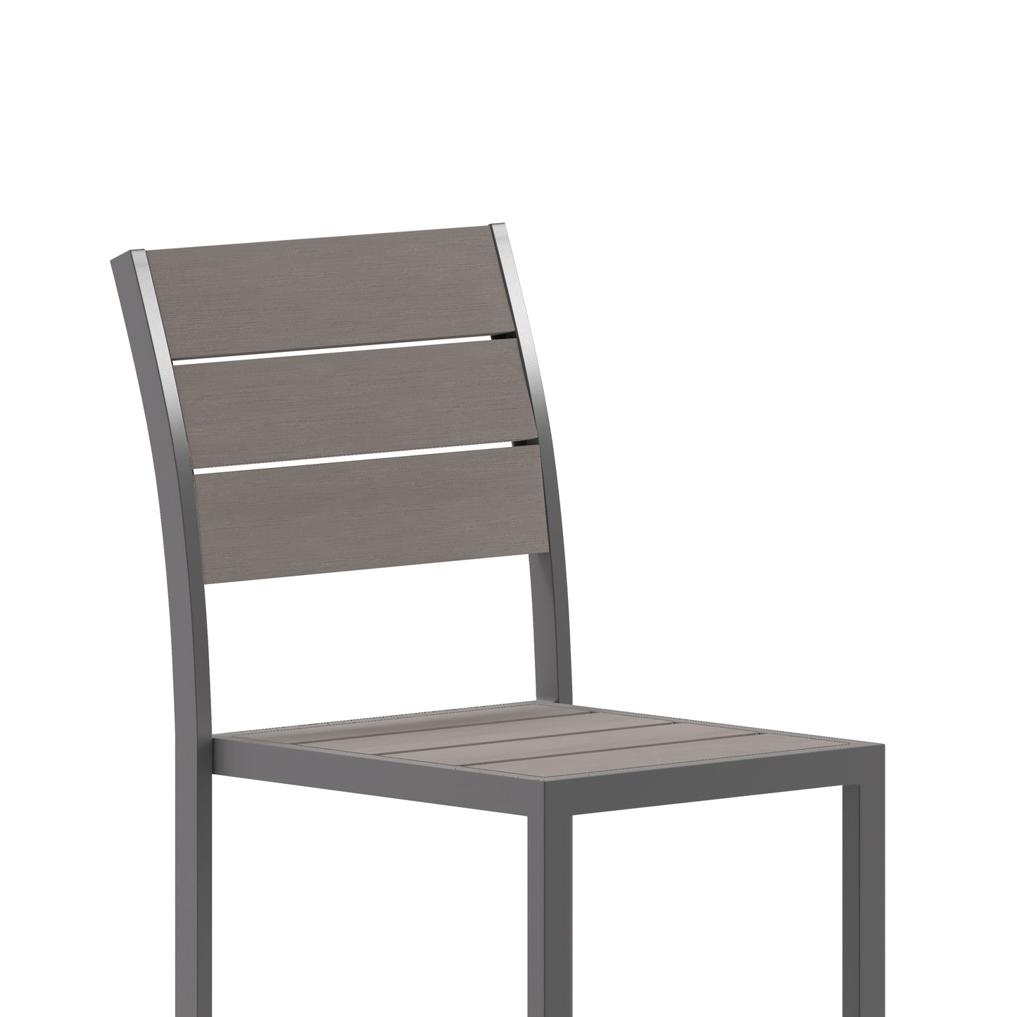 Gray/Gray Armless Patio Chair SB-CA108-GRY-GG