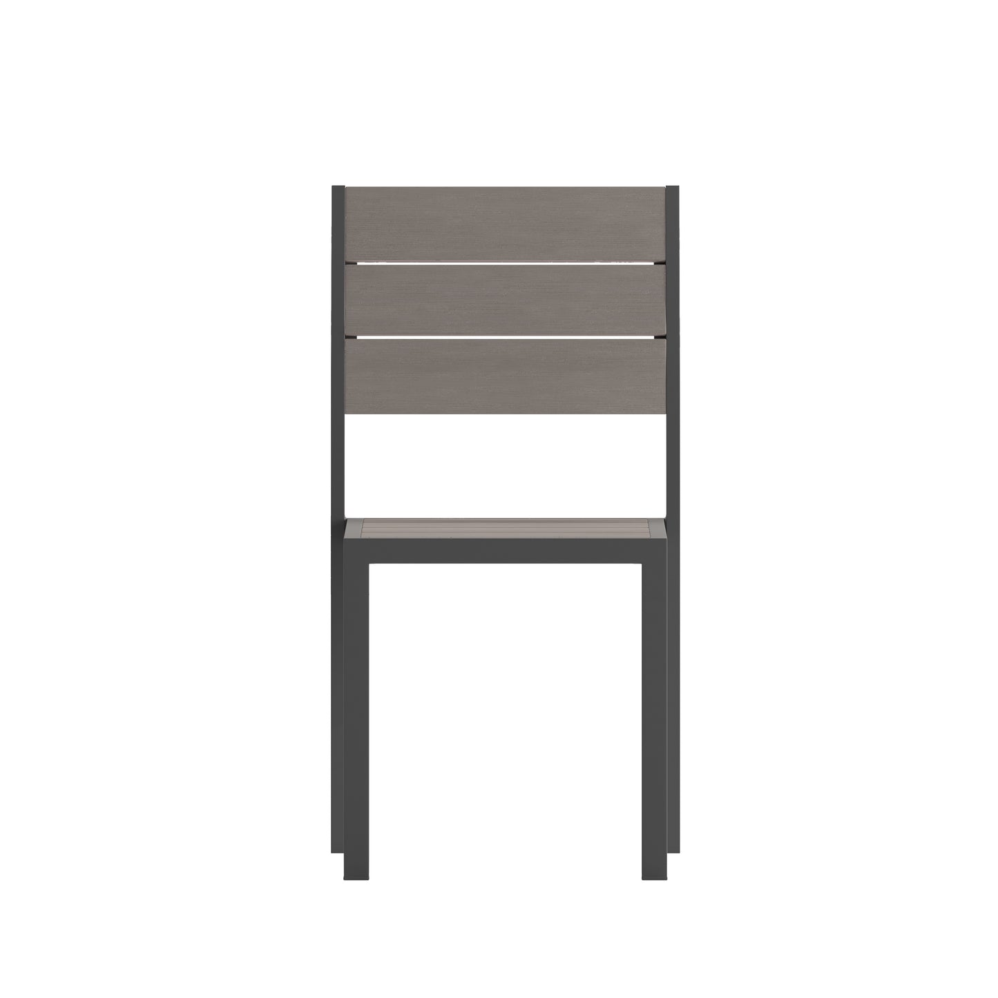 Gray/Gray Armless Patio Chair SB-CA108-GRY-GG