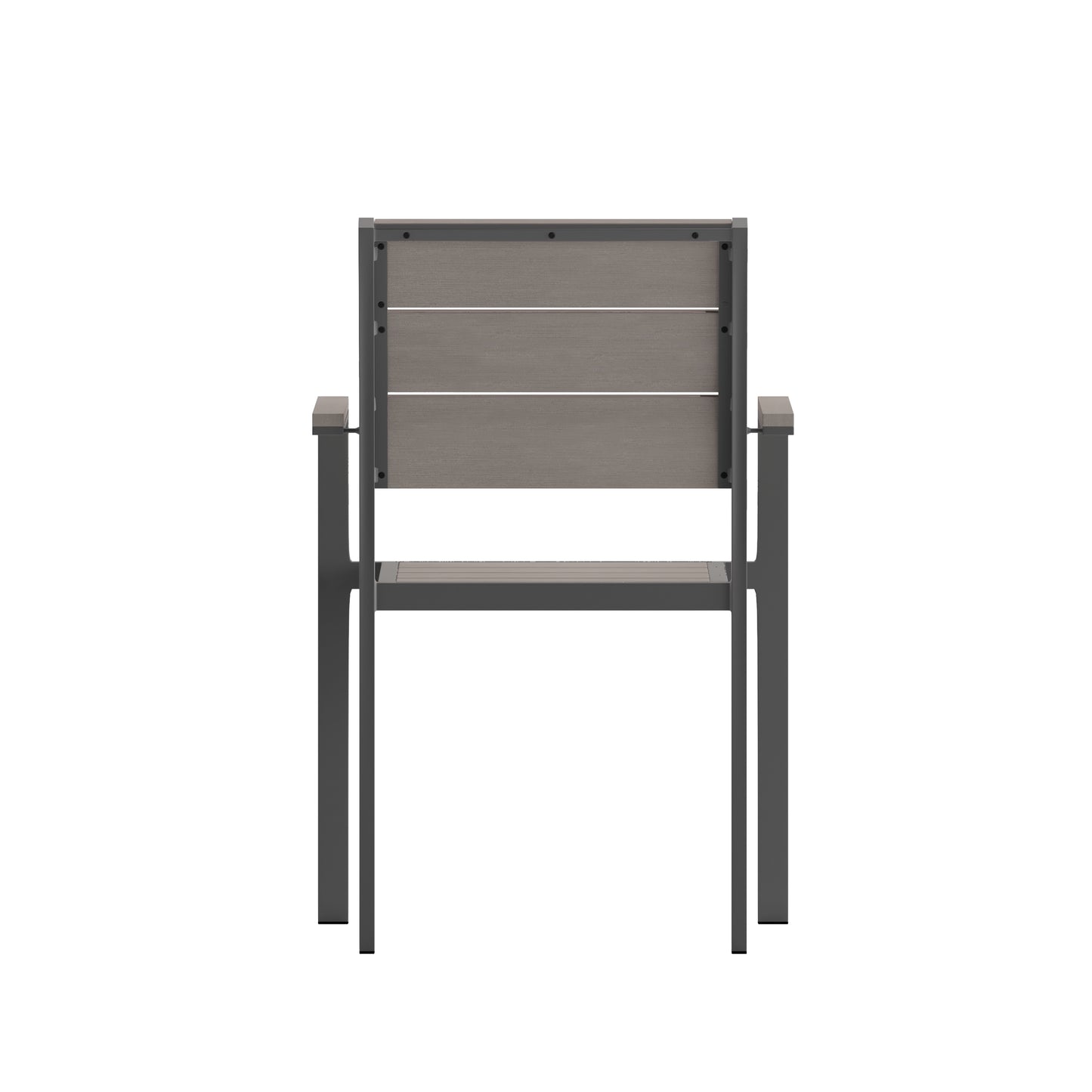 Modern Commercial Grade Patio Chair with Arms