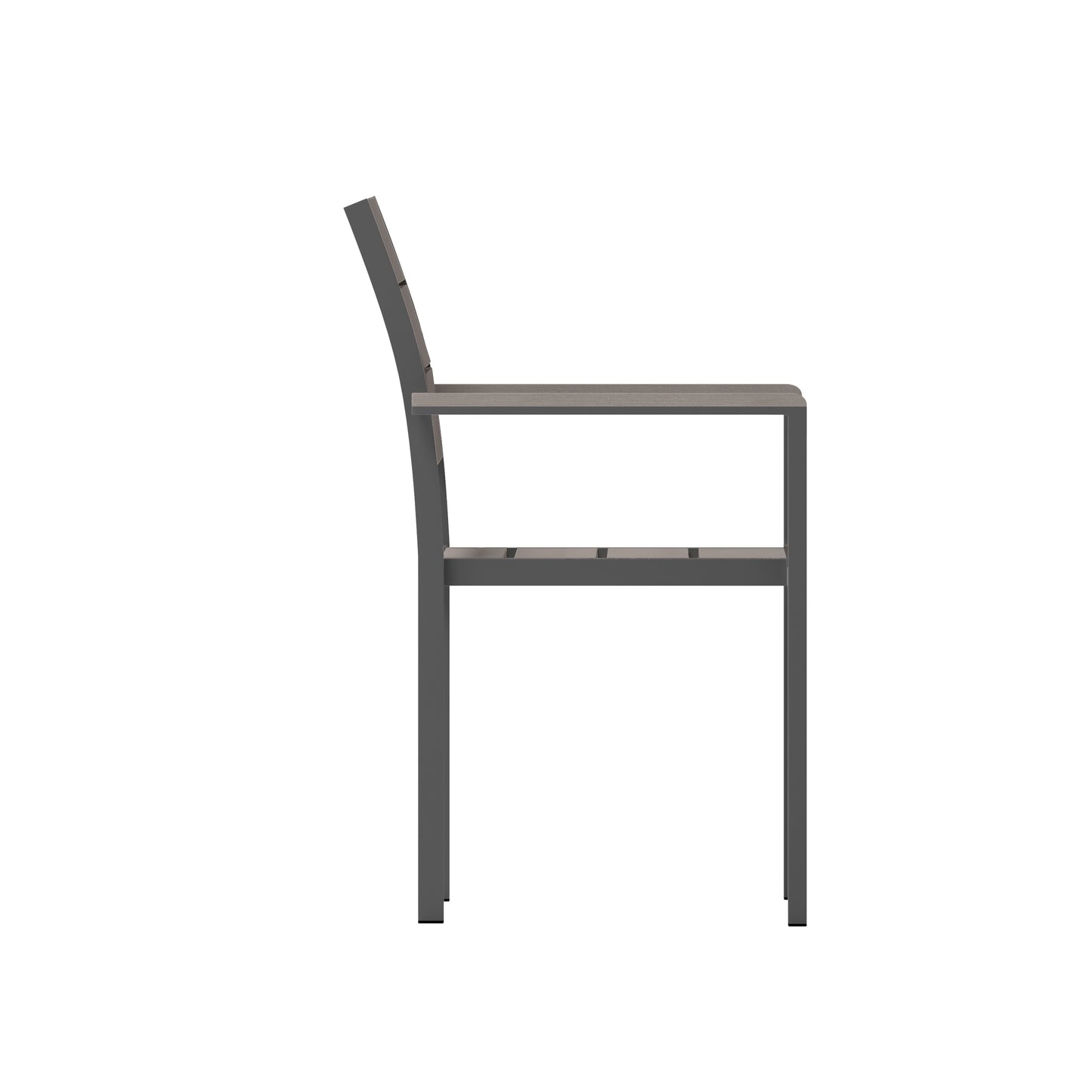 Modern Commercial Grade Patio Chair with Arms