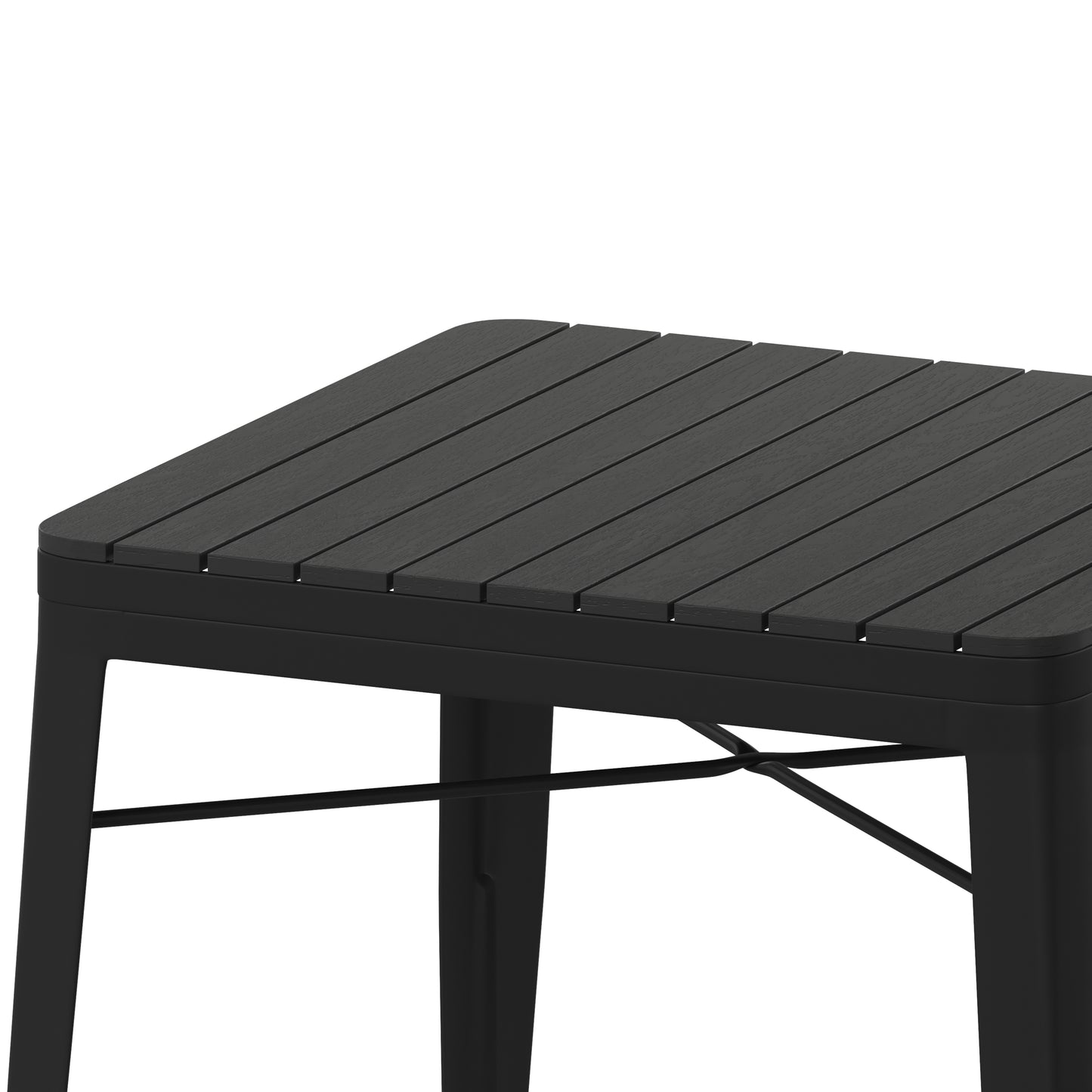 Black All-Weather Patio Table SB-T11T-BK-GG