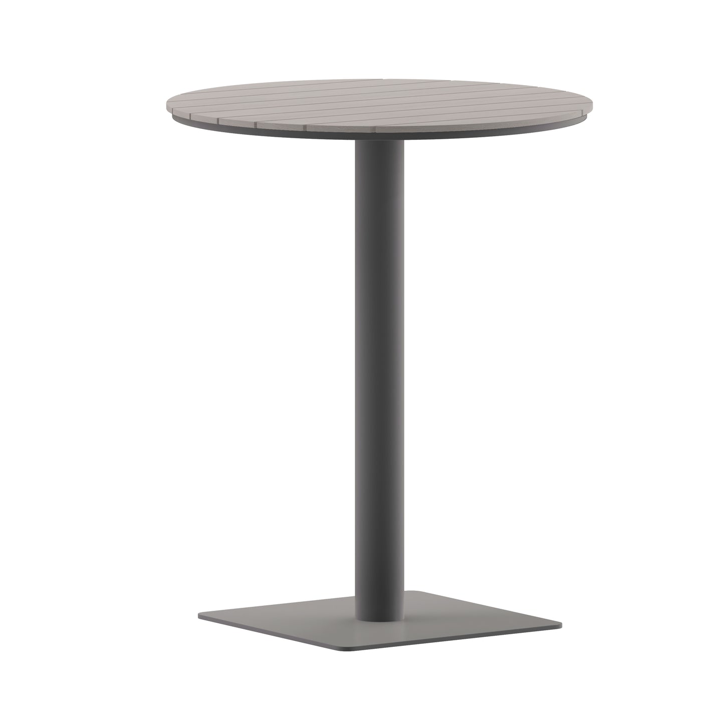 Gray/GY 24" Round Patio Table SB-TB106-GRY-GG