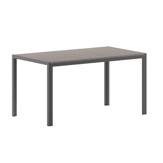 Modern Commercial Grade 55" x 31" Patio Dining Table