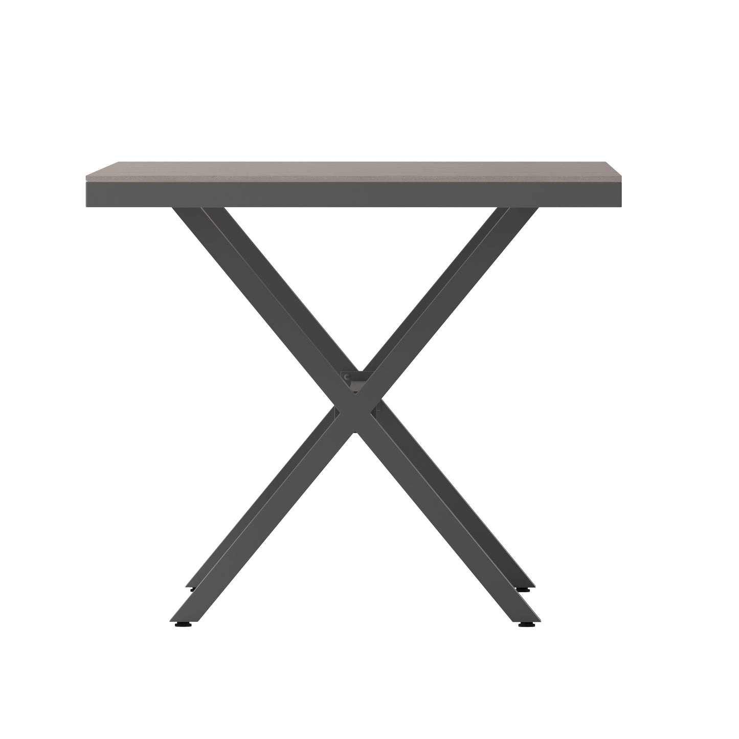 Gray/Gray X Frame Patio Table SB-TB288-GRY-GG