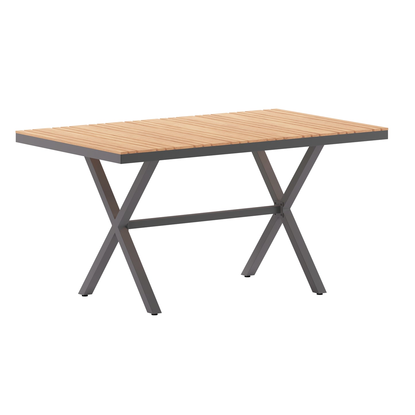 NAT/Gray X Frame Patio Table SB-TB288-NAT-GG