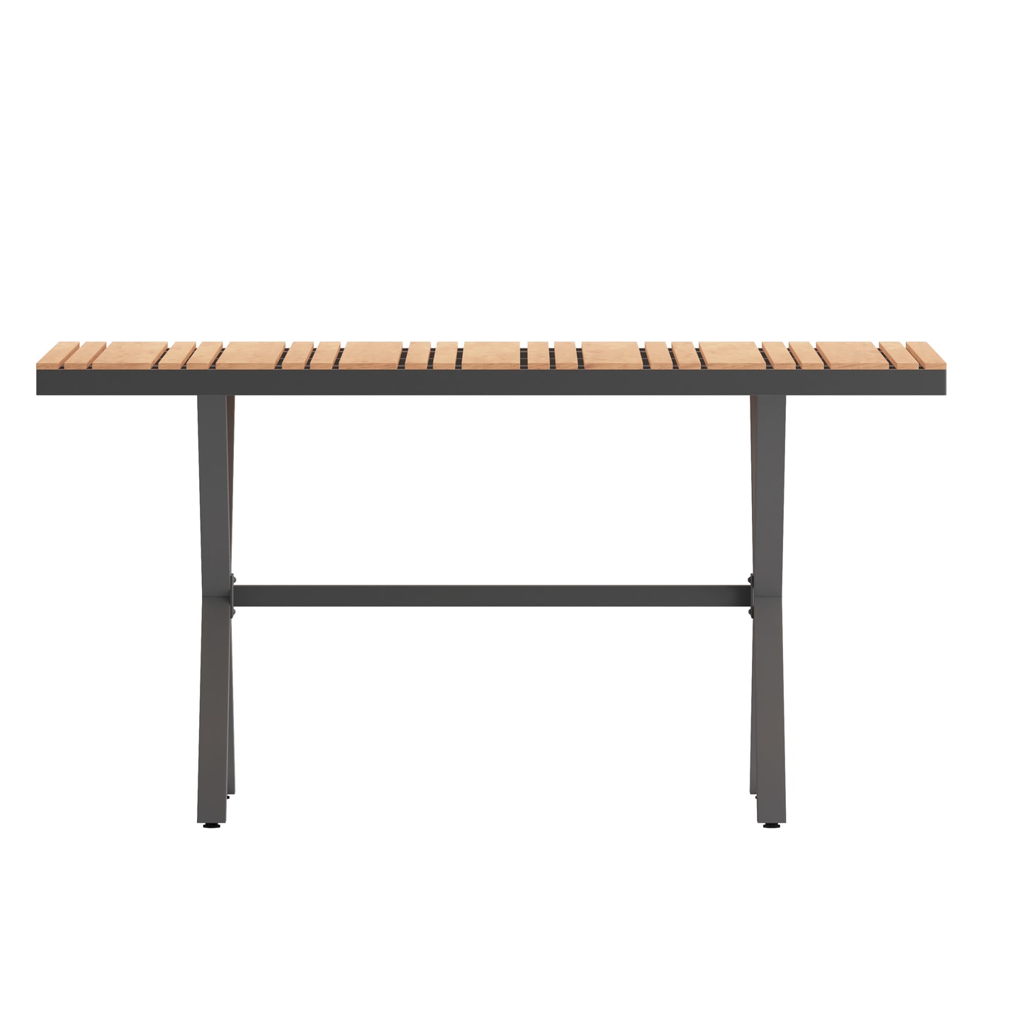 NAT/Gray X Frame Patio Table SB-TB288-NAT-GG