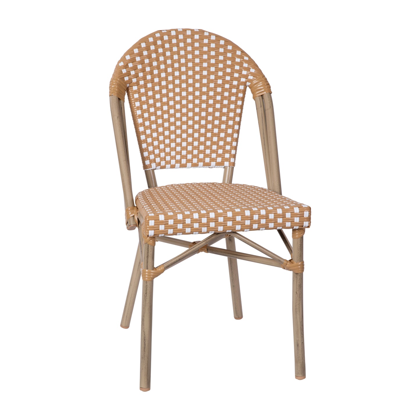 NAT/White French Cafe Chair SDA-AD642001-F-NATWH-LTNAT-GG