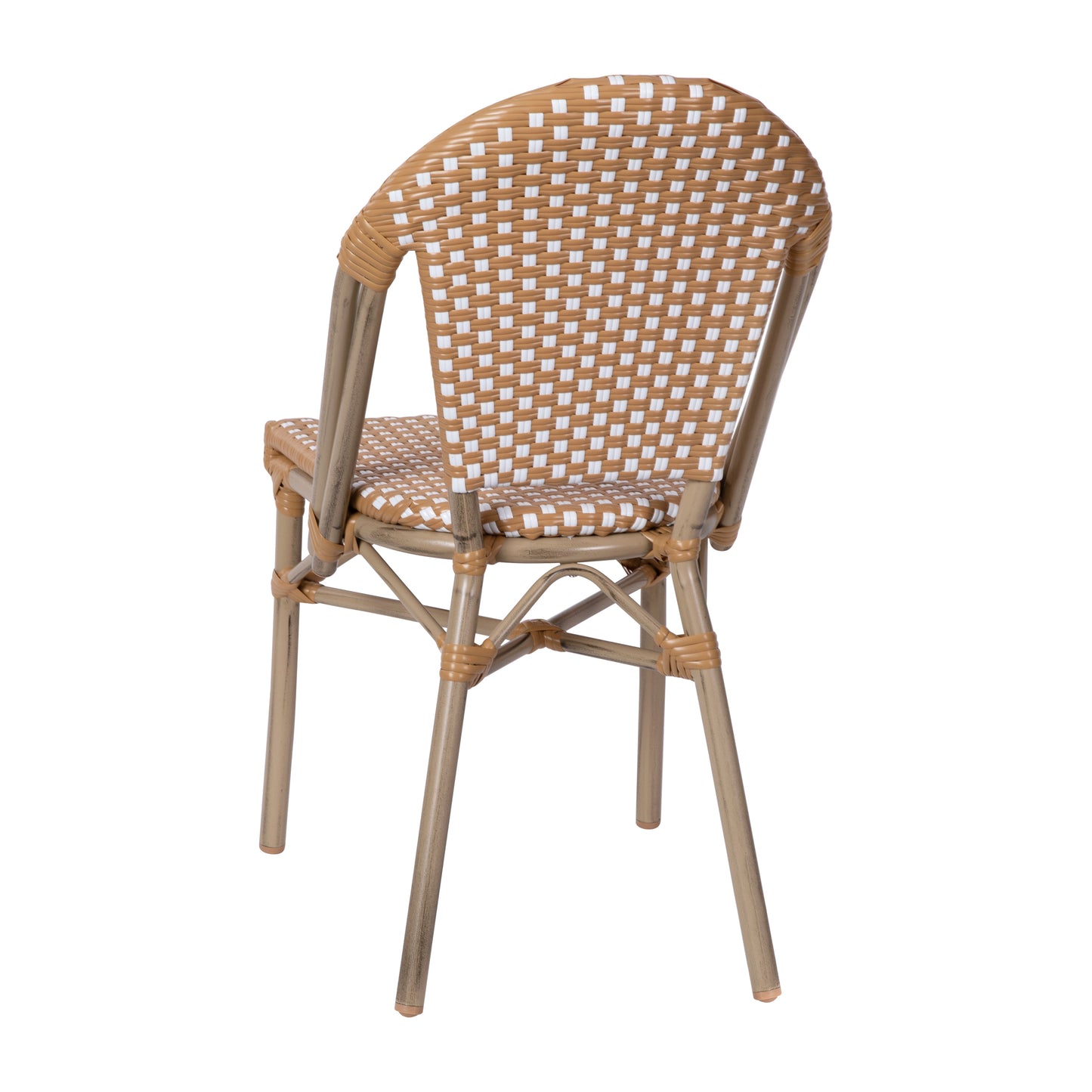 NAT/White French Cafe Chair SDA-AD642001-F-NATWH-LTNAT-GG