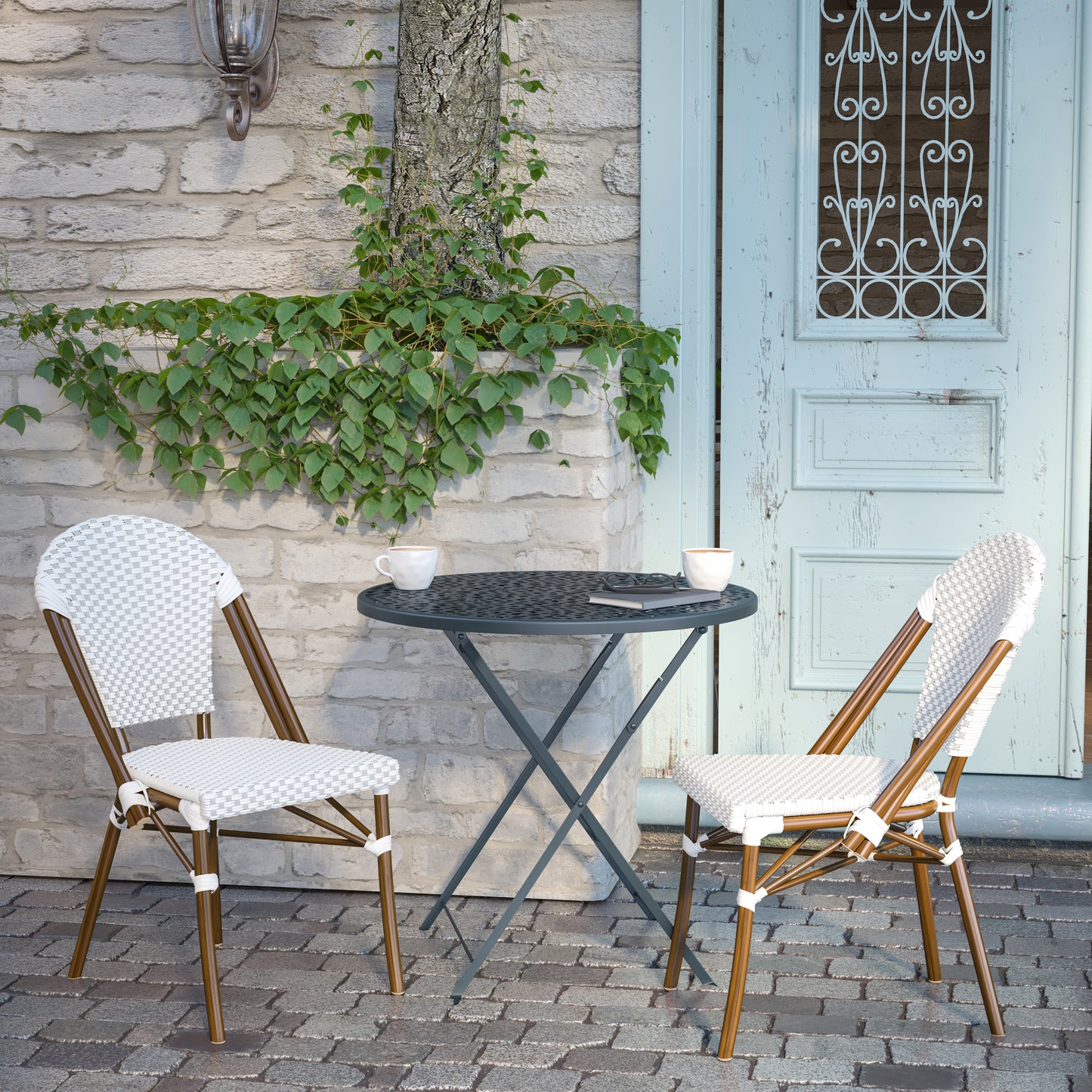 Classic Commercial Grade Indoor/Outdoor French Bistro Chair