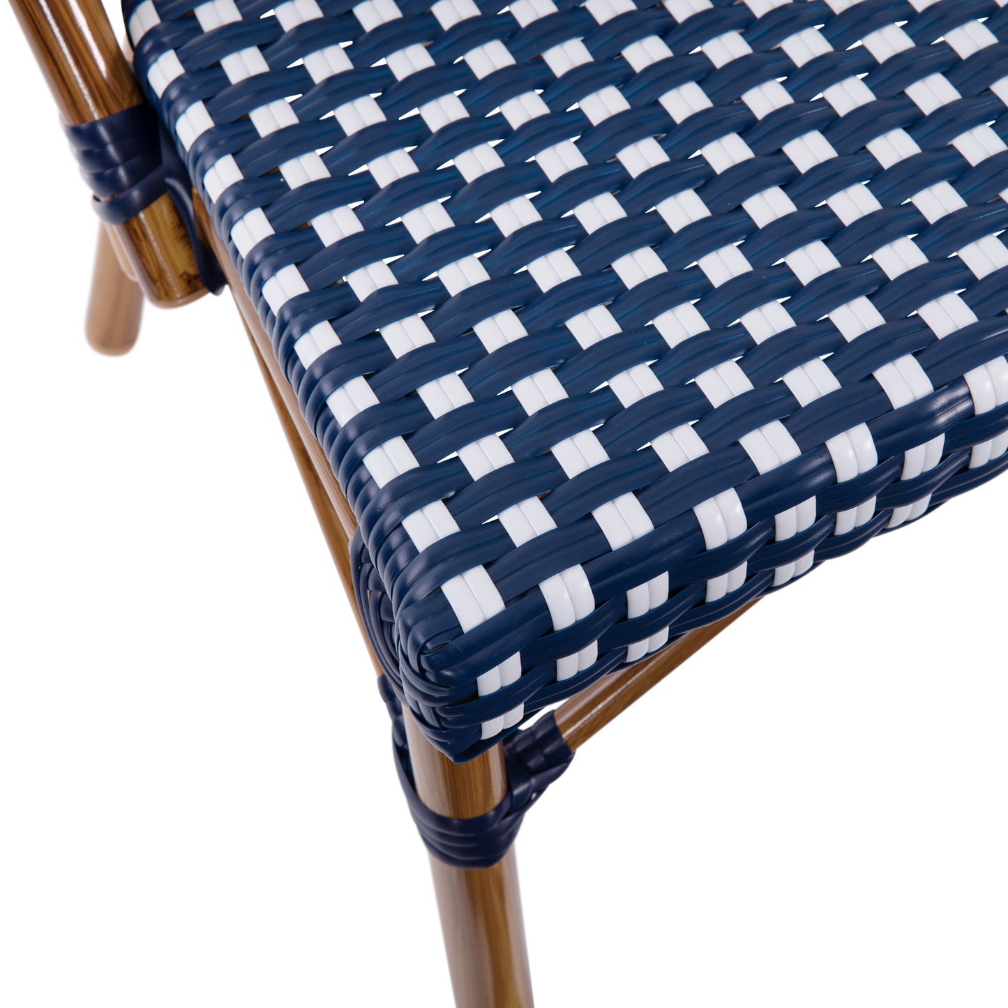 Navy/White French Cafe Chair SDA-AD642001-NVYWH-NAT-GG