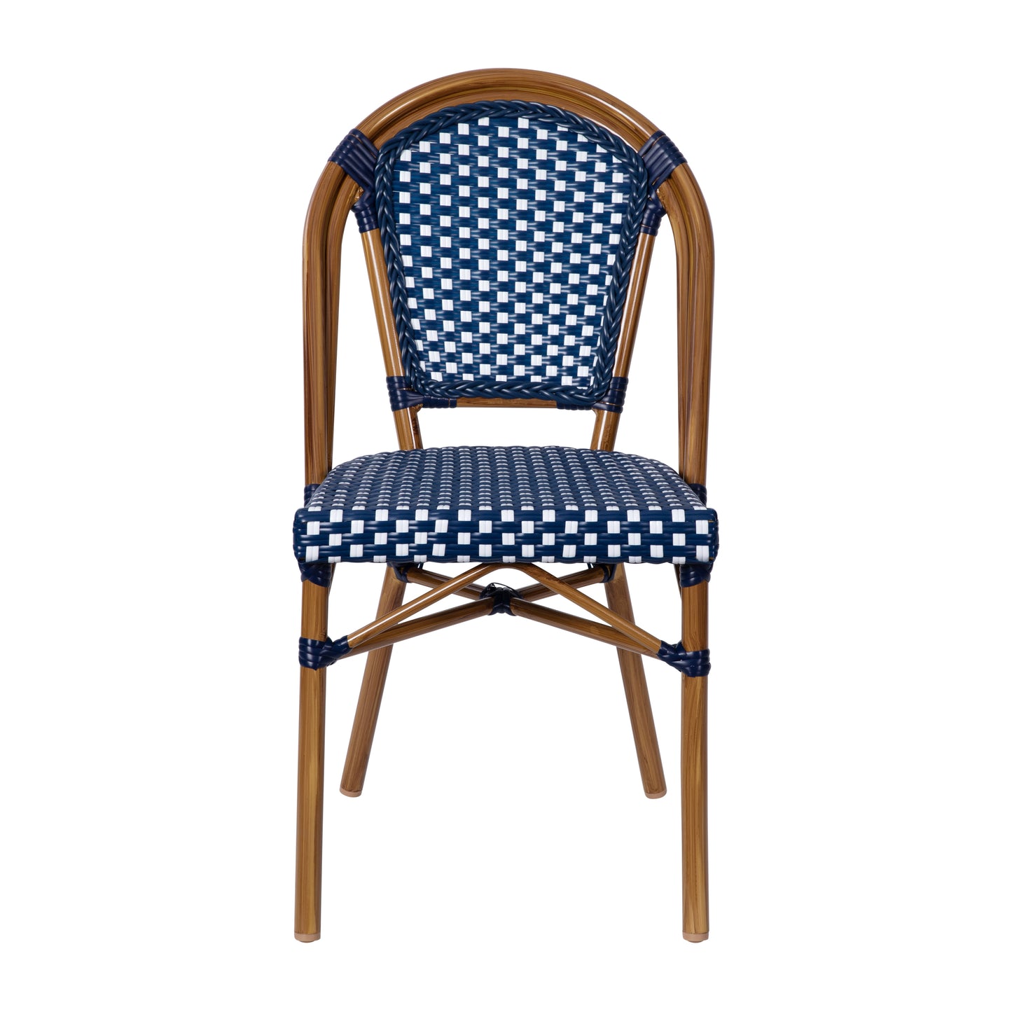 Navy/White French Cafe Chair SDA-AD642001-NVYWH-NAT-GG