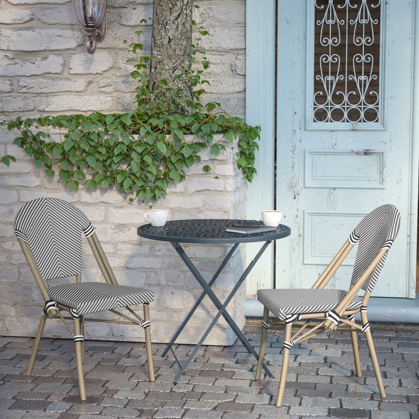 Classic Commercial Grade Indoor/Outdoor French Bistro Chair