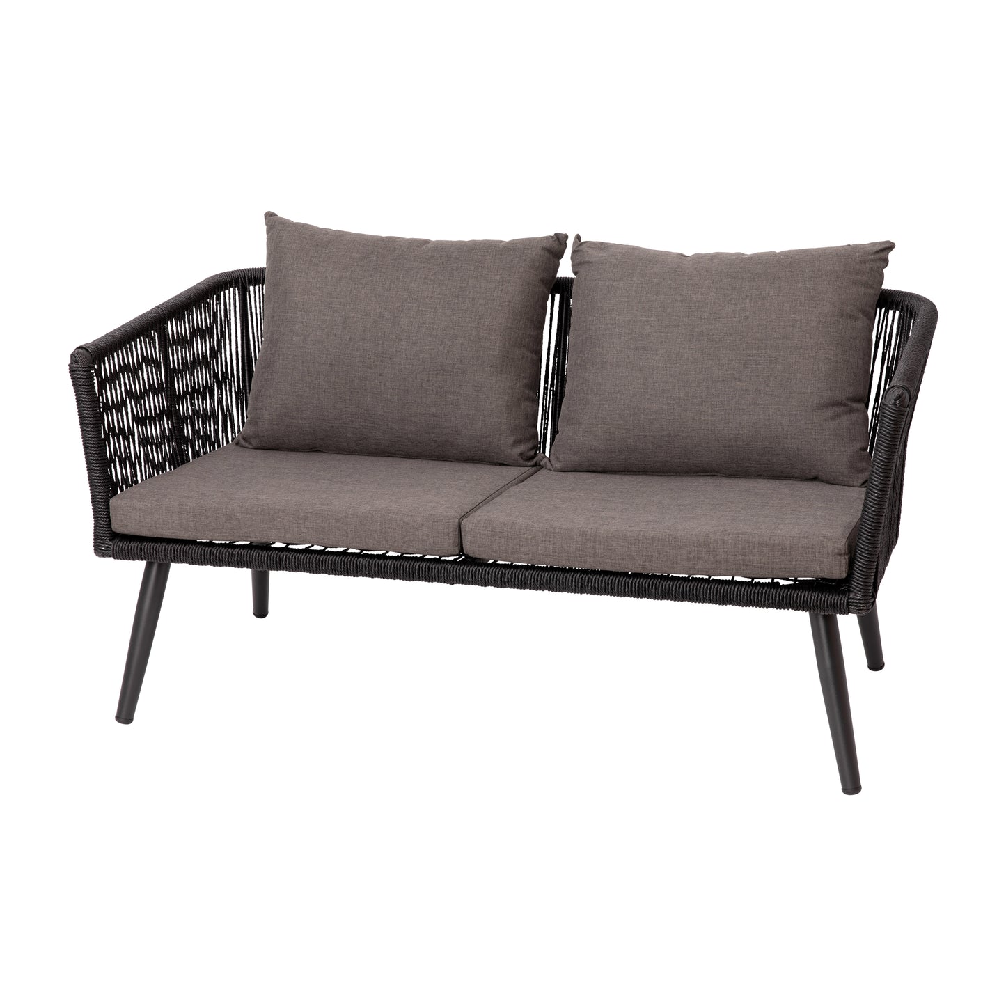 Black Loveseat-2 Chairs-Table SDA-AD723002-4-BK-GG