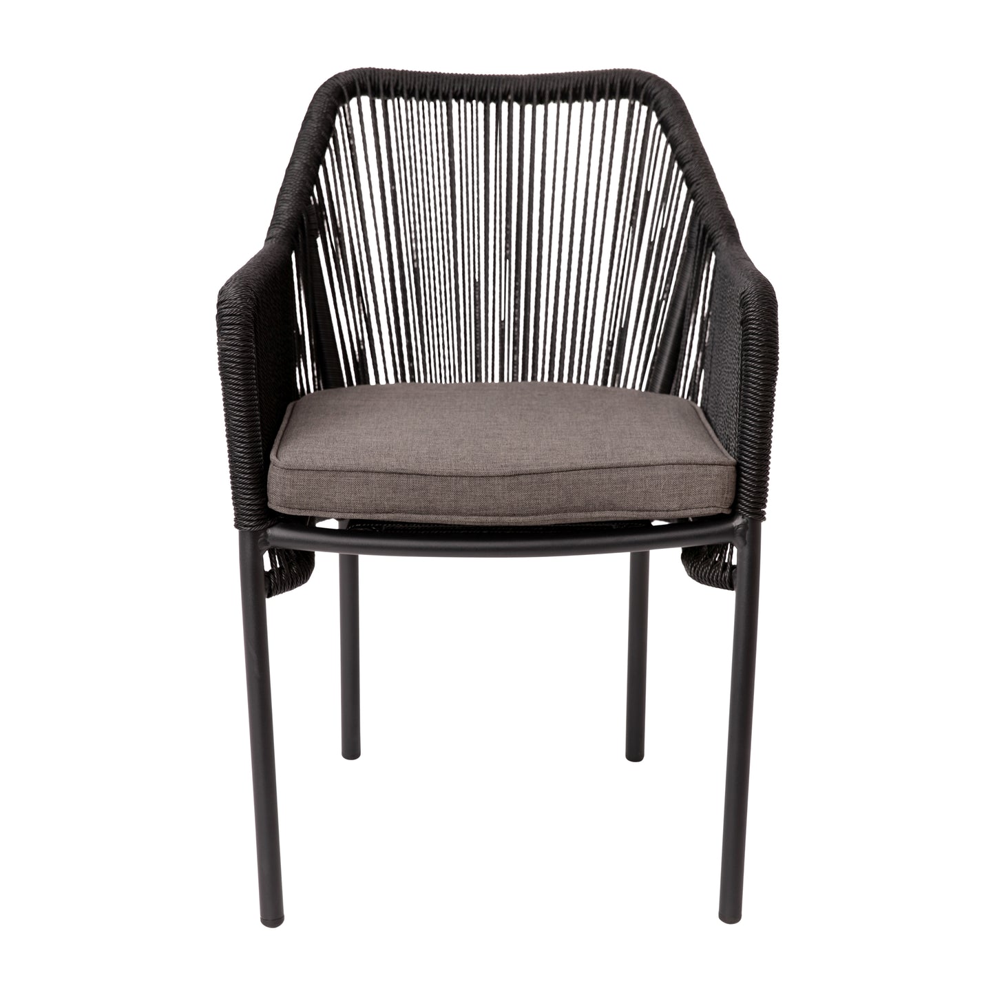 Set of 2 Black Patio Chairs SDA-AD892006-BK-2-GG