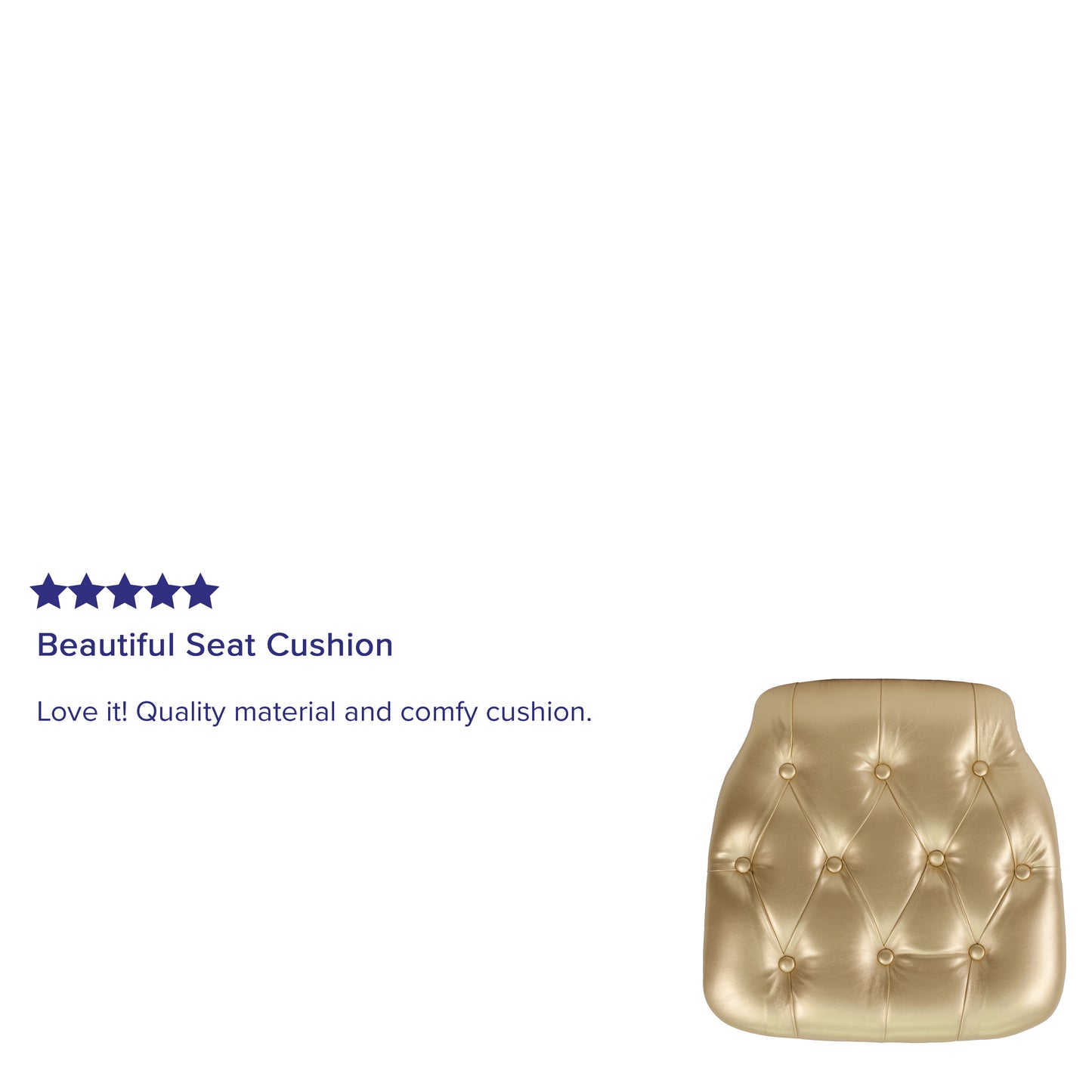 Gold Vinyl Cushion SZ-TUFT-GOLD-GG