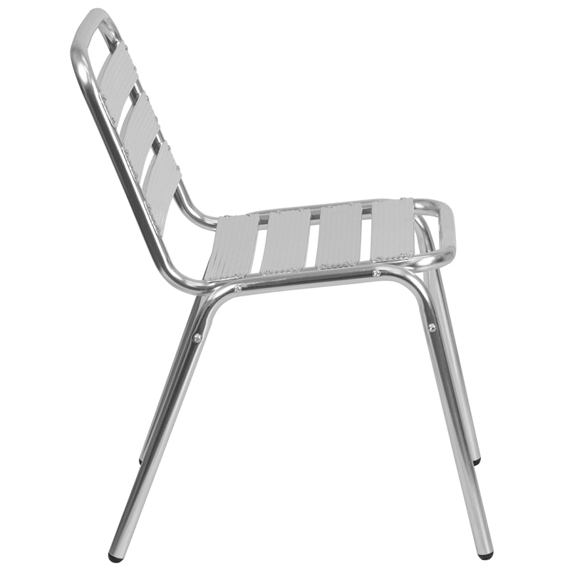 Aluminum Slat Back Chair TLH-015-GG