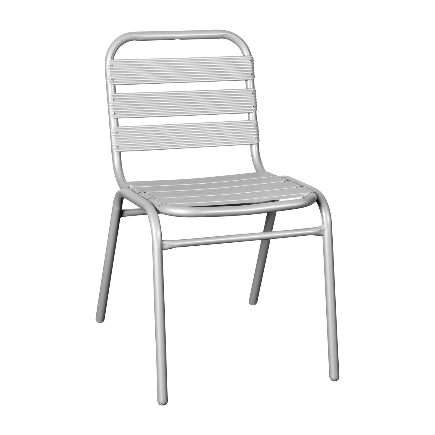 Silver Slat Back Chair TLH-015C-GG