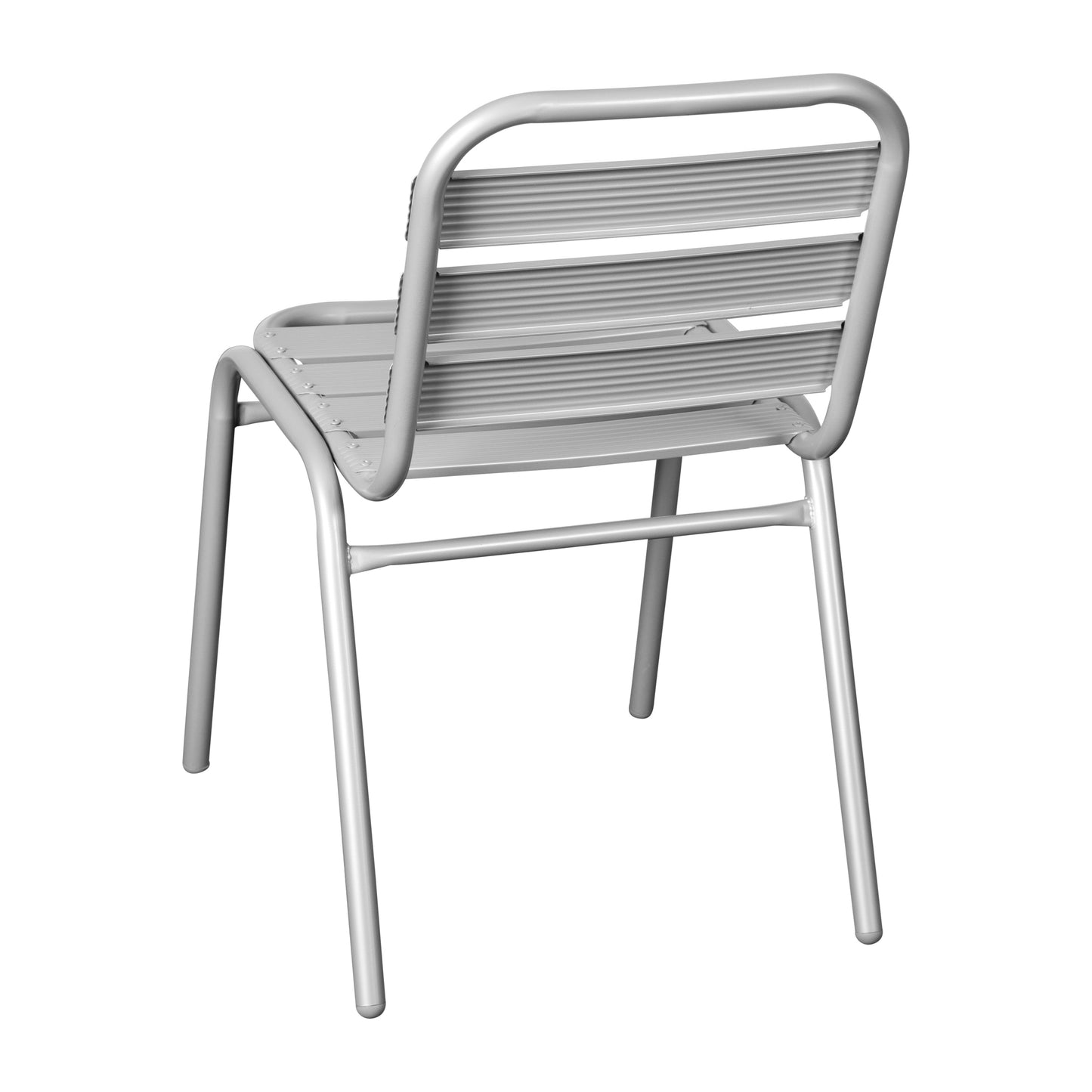 Silver Slat Back Chair TLH-015C-GG