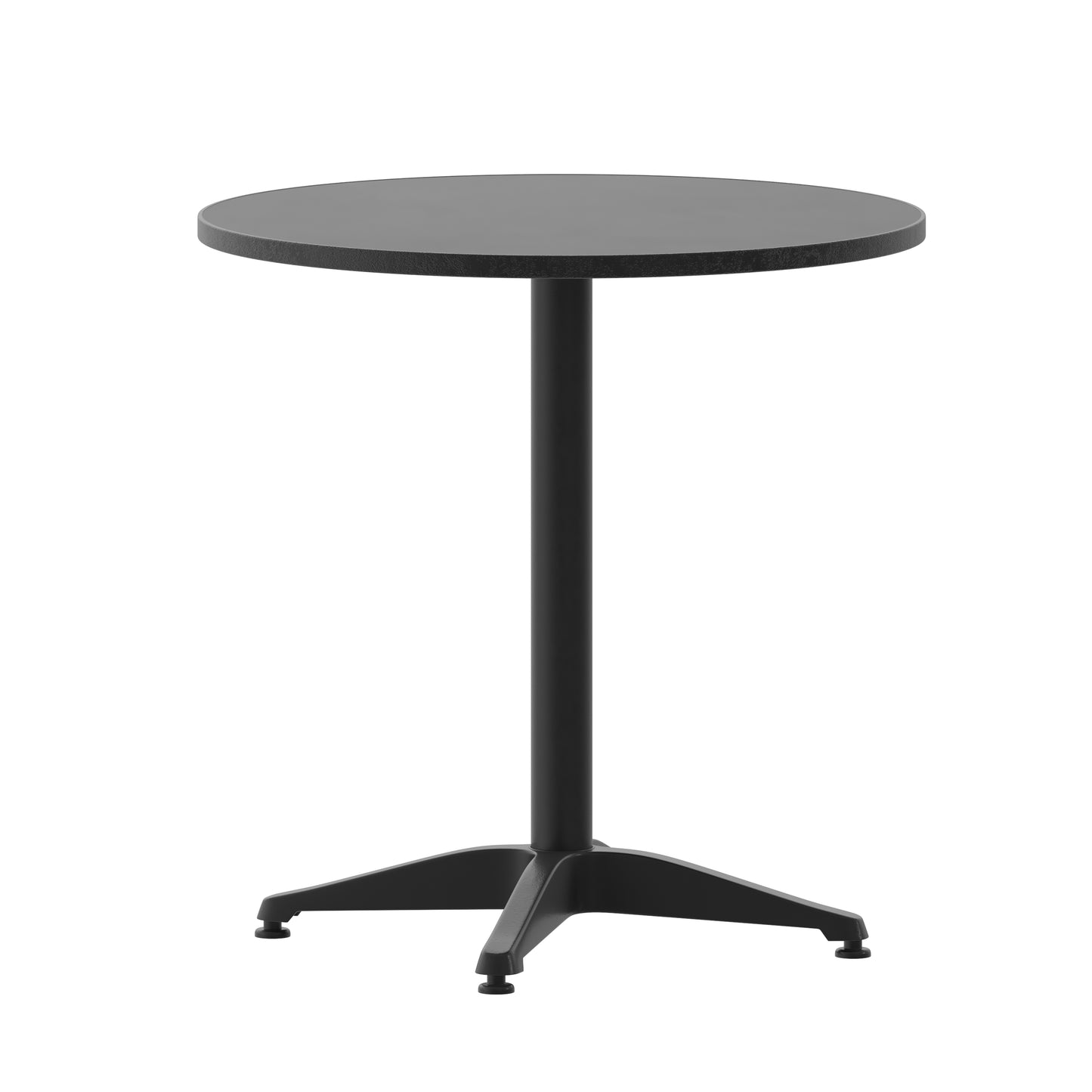 27.5RD Black Metal Table TLH-052-2-BK-GG