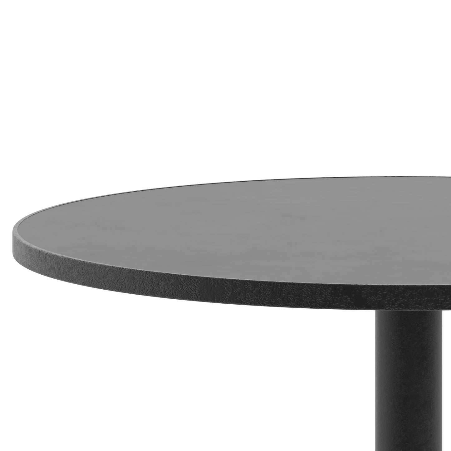 27.5RD Black Metal Table TLH-052-2-BK-GG