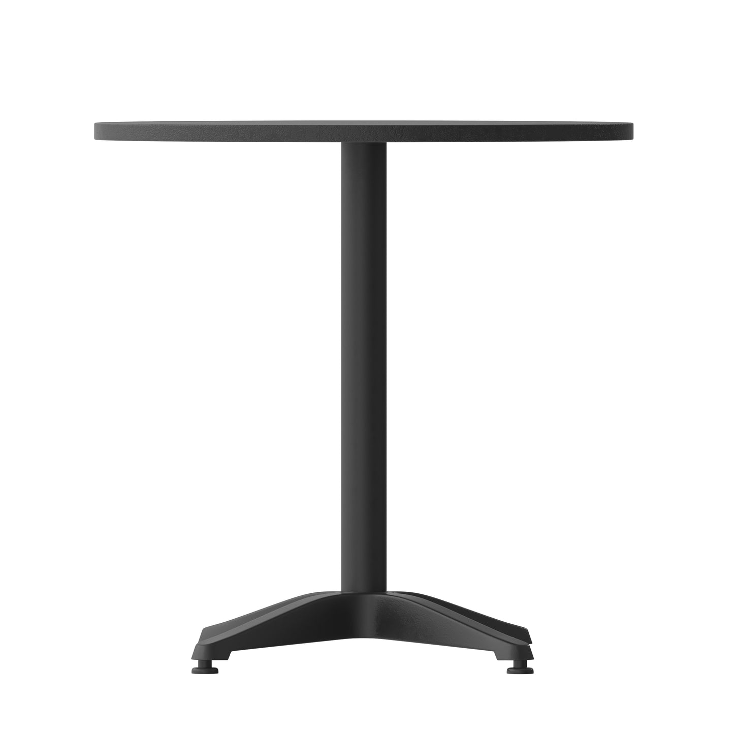 27.5RD Black Metal Table TLH-052-2-BK-GG