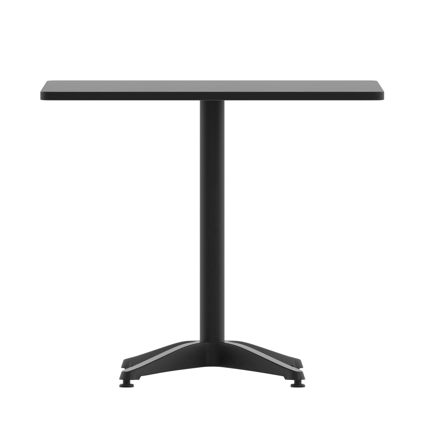 31.5SQ Black Metal Table TLH-053-3-BK-GG