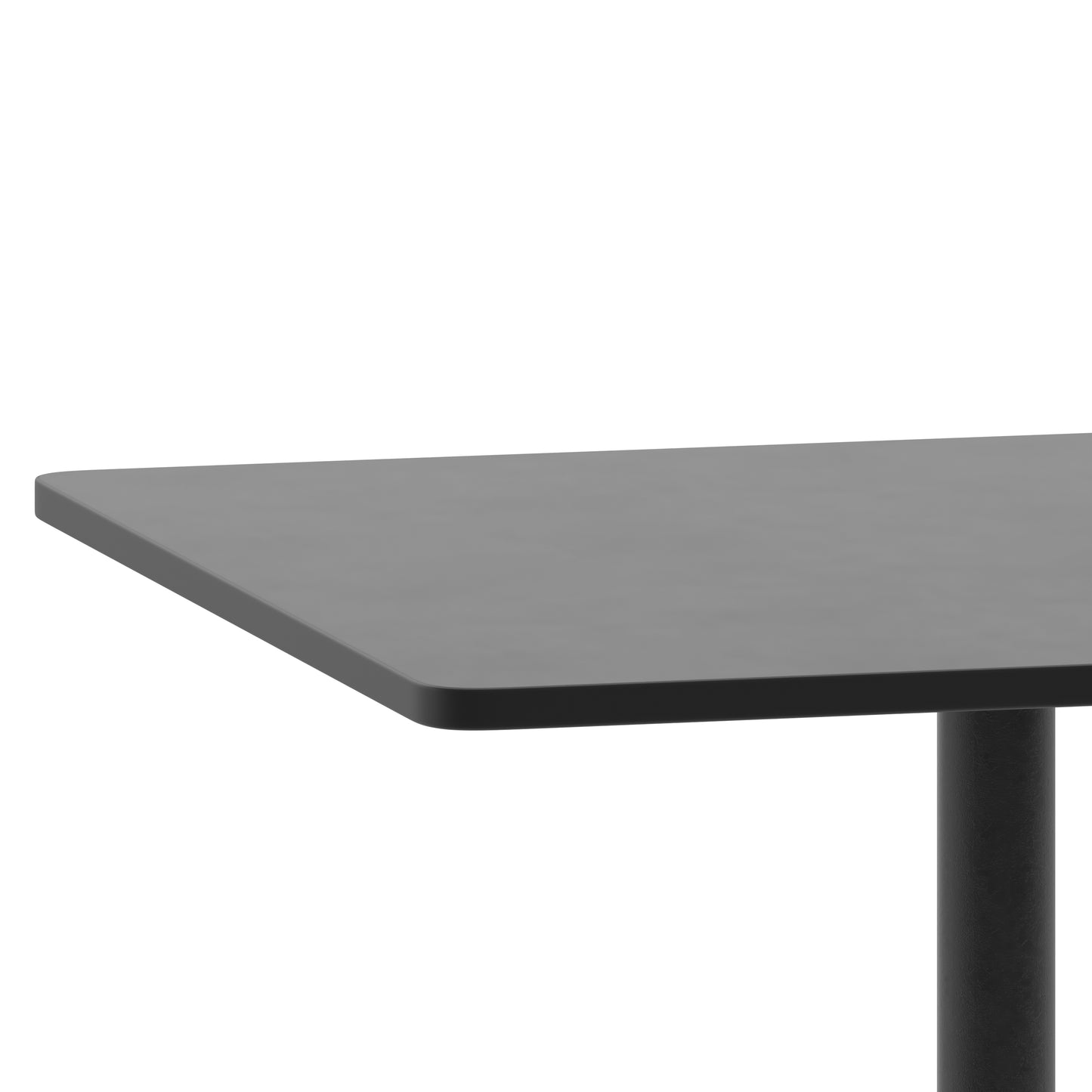 31.5SQ Black Metal Table TLH-053-3-BK-GG