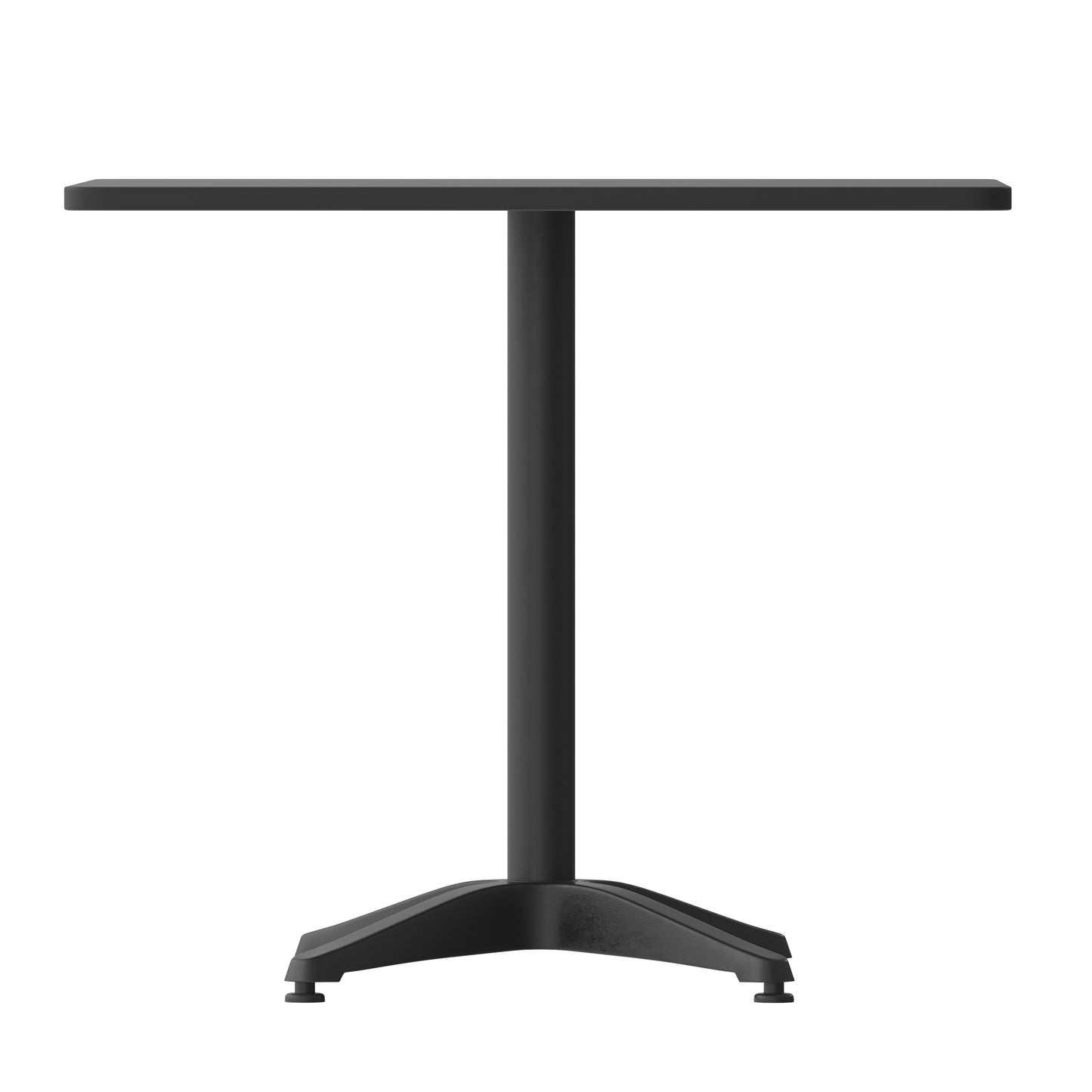 31.5SQ Black Metal Table TLH-053-3-BK-GG