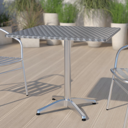 31.5SQ Aluminum Table TLH-053-3-GG