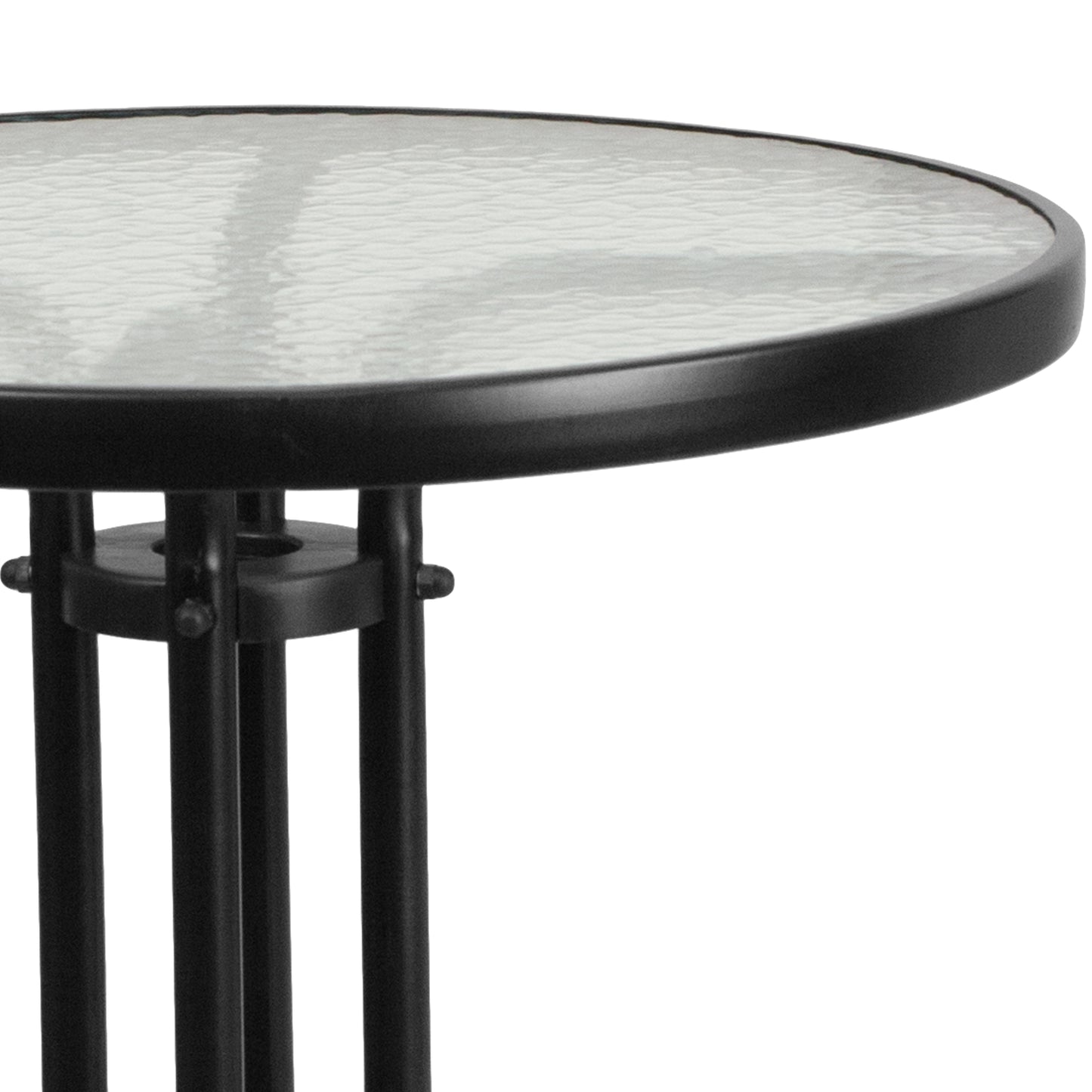 23.75RD Black Patio Table TLH-070-1-GG