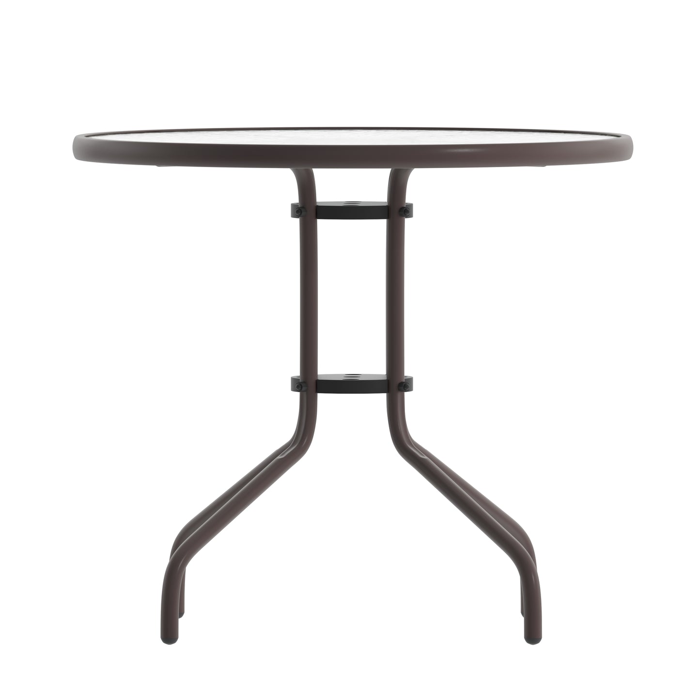 31.5RD Bronze Patio Table TLH-070-2-BZ-GG