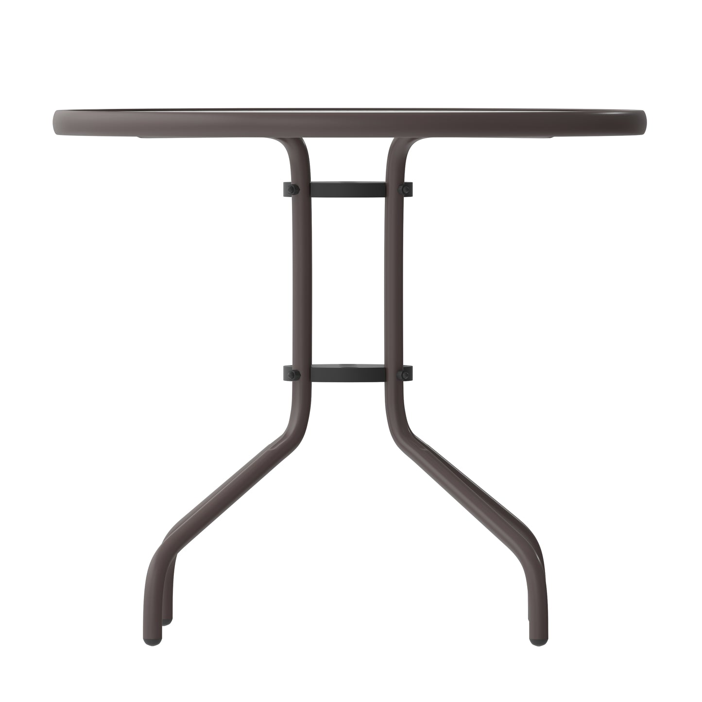 31.5RD Bronze Patio Table TLH-070-2-BZ-GG