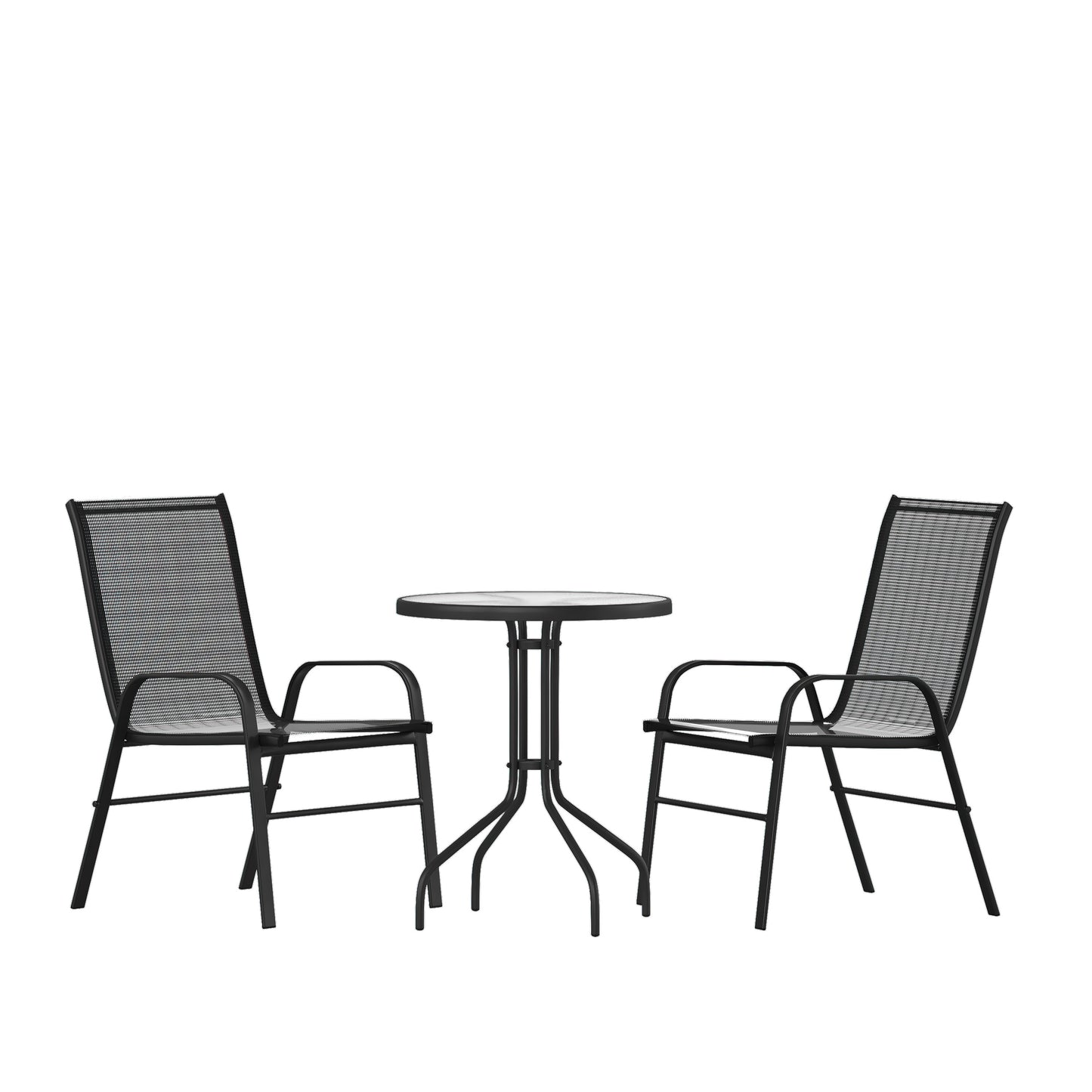 23.75" Round Black Patio Set TLH-0701303C-GG