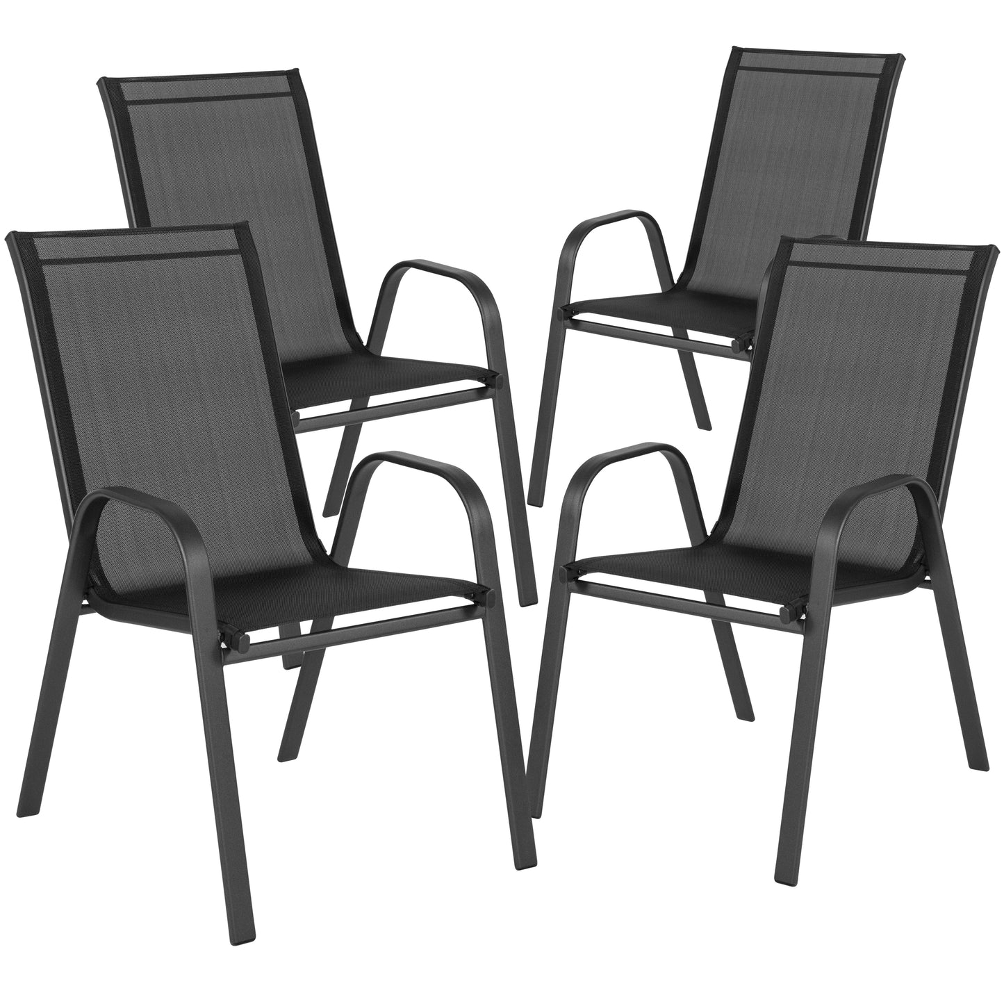 31.5" Round Black Patio Set TLH-0702303C-GG