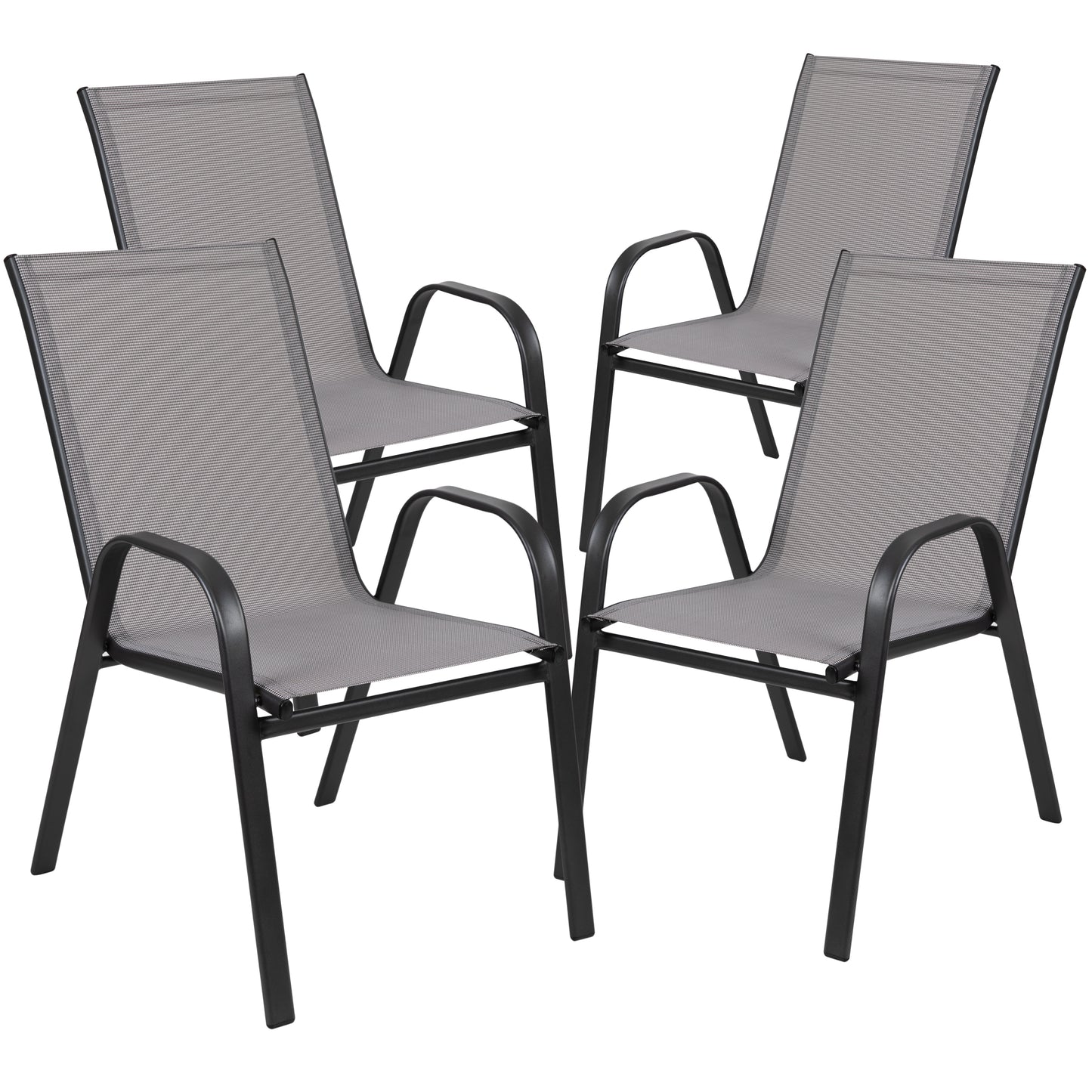 31.5" Round Gray Patio Set TLH-0702303C-GY-GG