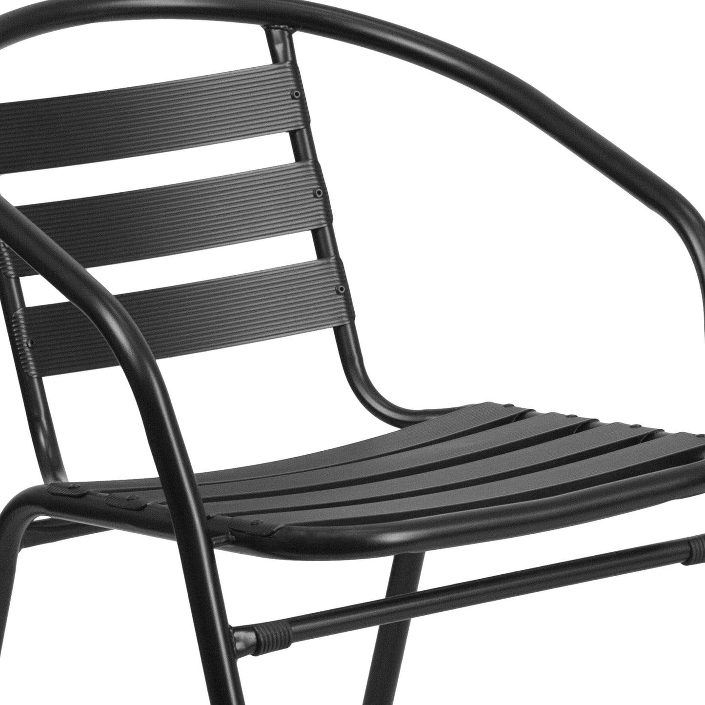 31.5RD Black Patio Table Set TLH-072RD-017CBK4-GG