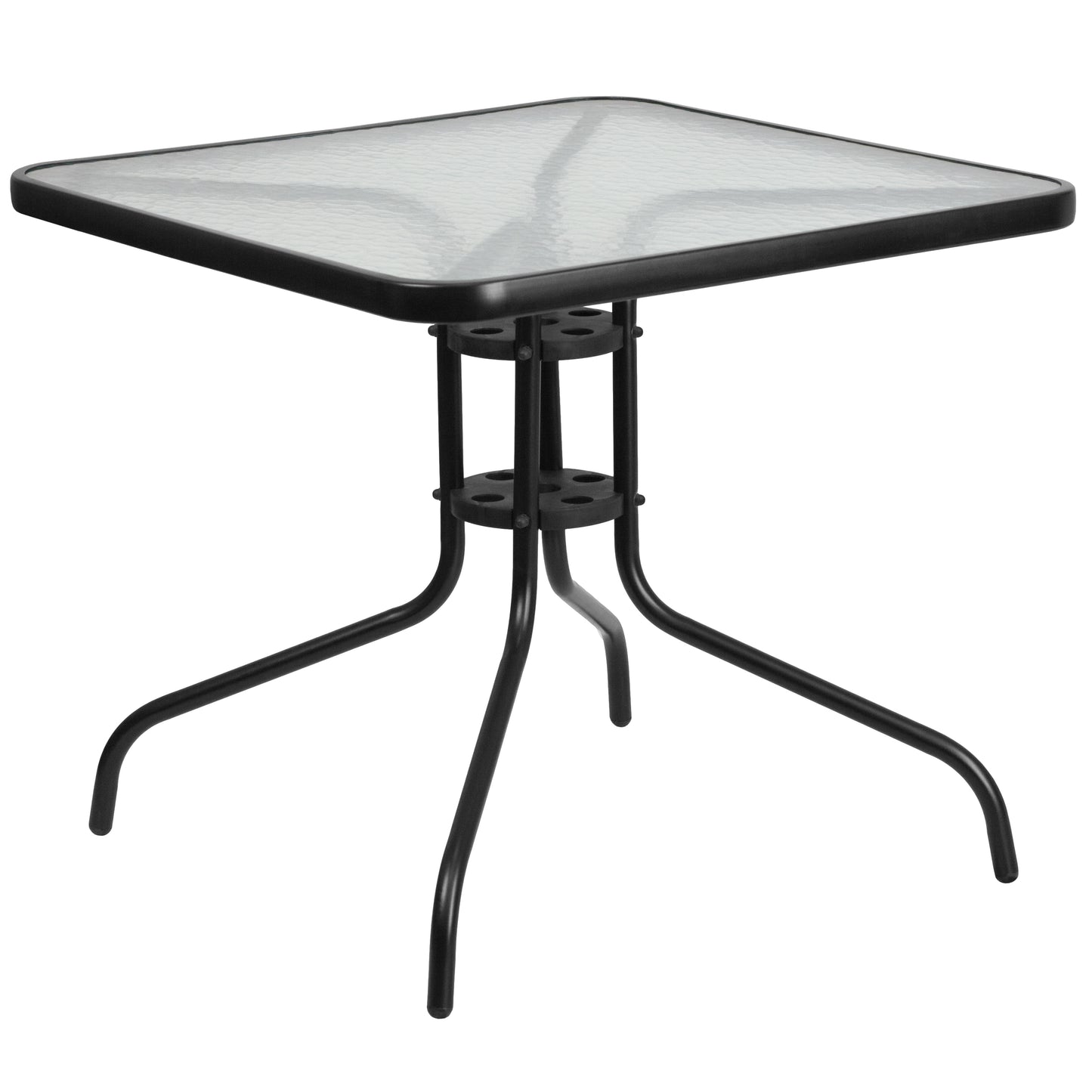 31.5SQ Black Patio Table Set TLH-0732SQ-017CBK4-GG