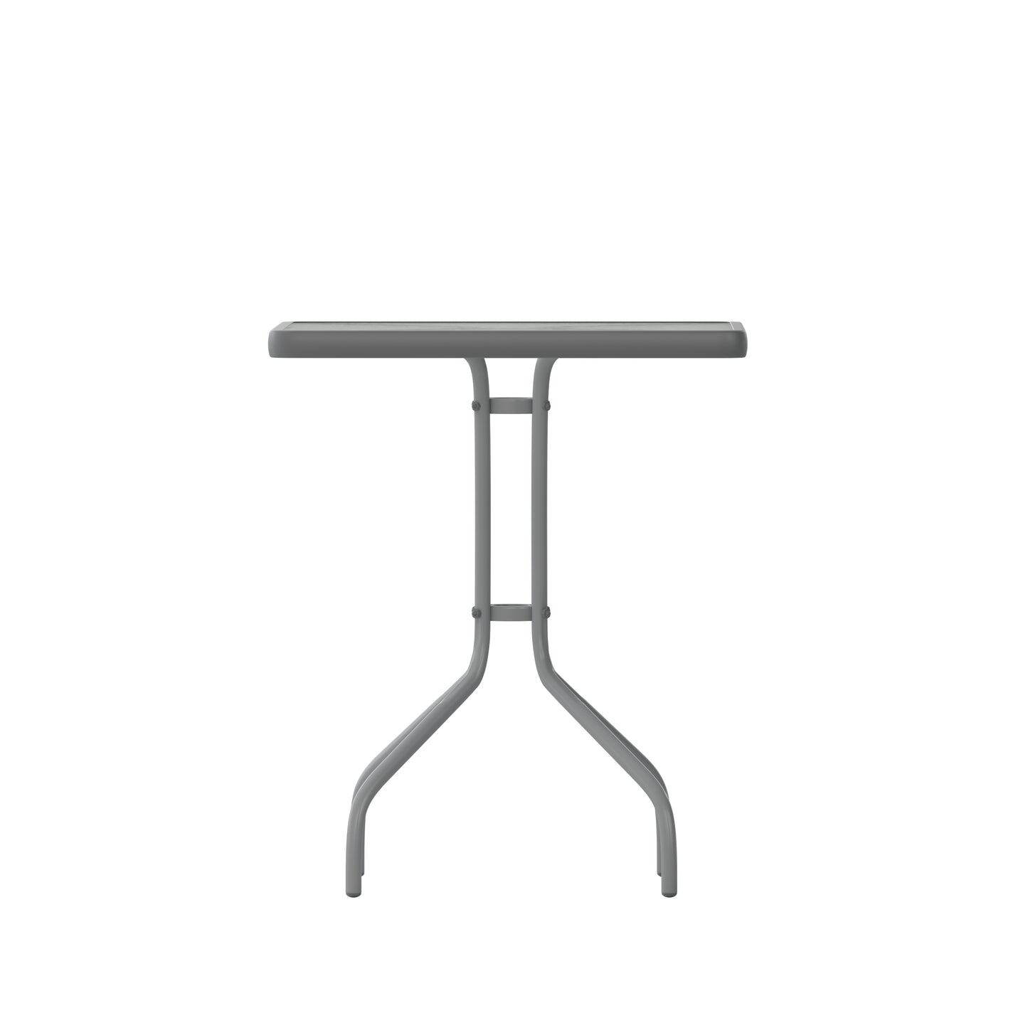 23.5SQ Silver Patio Table TLH-073A-1-SV-GG