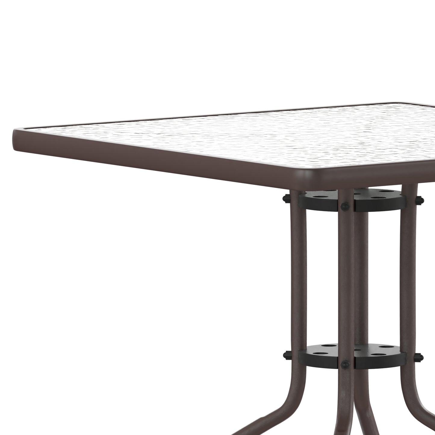 31.5SQ Bronze Patio Table TLH-073A-2-BZ-GG