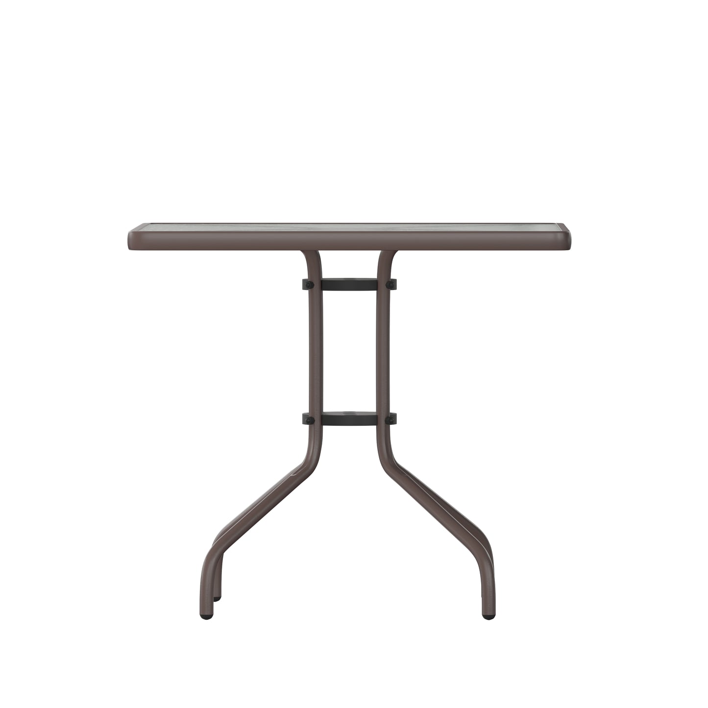 31.5SQ Bronze Patio Table TLH-073A-2-BZ-GG