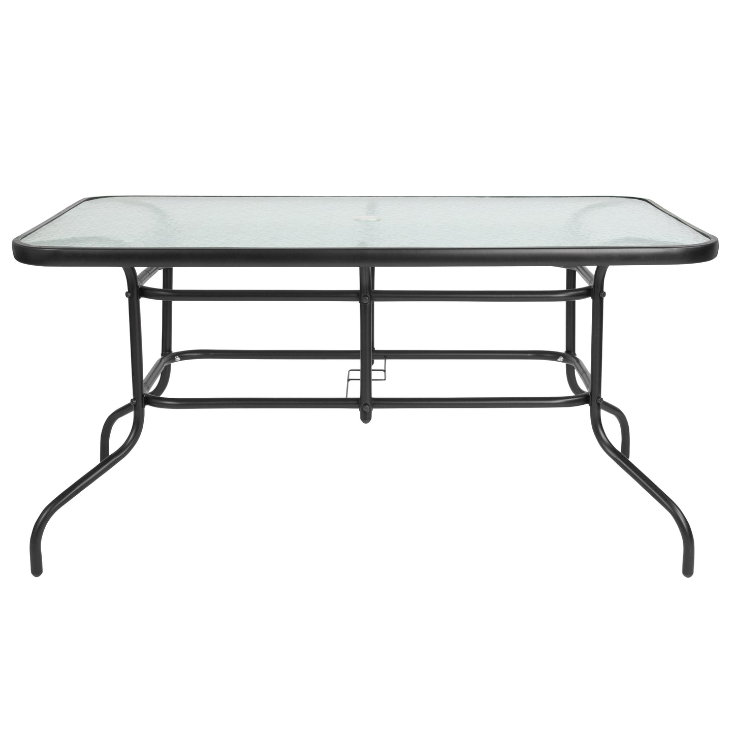 31.5x55 Black Patio Table Set TLH-089REC-017CBK4-GG