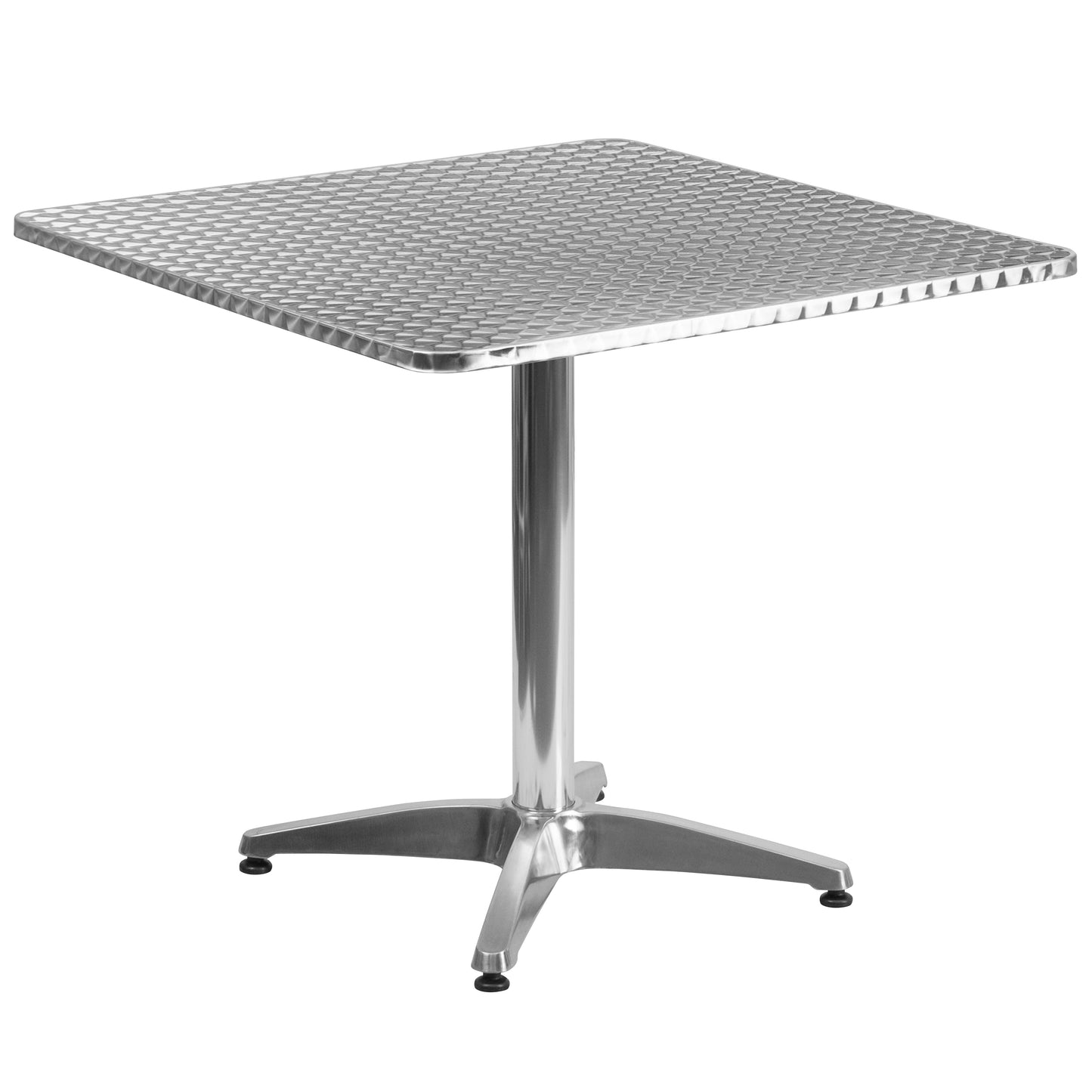 31.5SQ Aluminum Table Set TLH-ALUM-32SQ-017BCHR2-GG