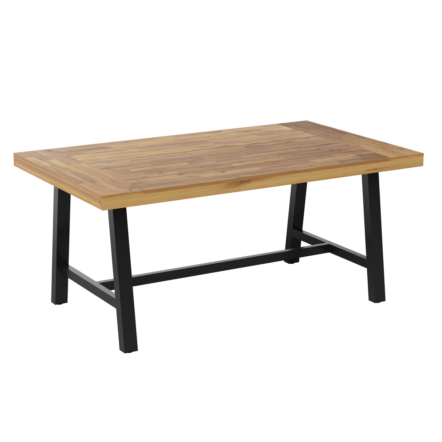 NAT/BK Acacia Wood Patio Table TT-TT01122-1A-NAT-GG