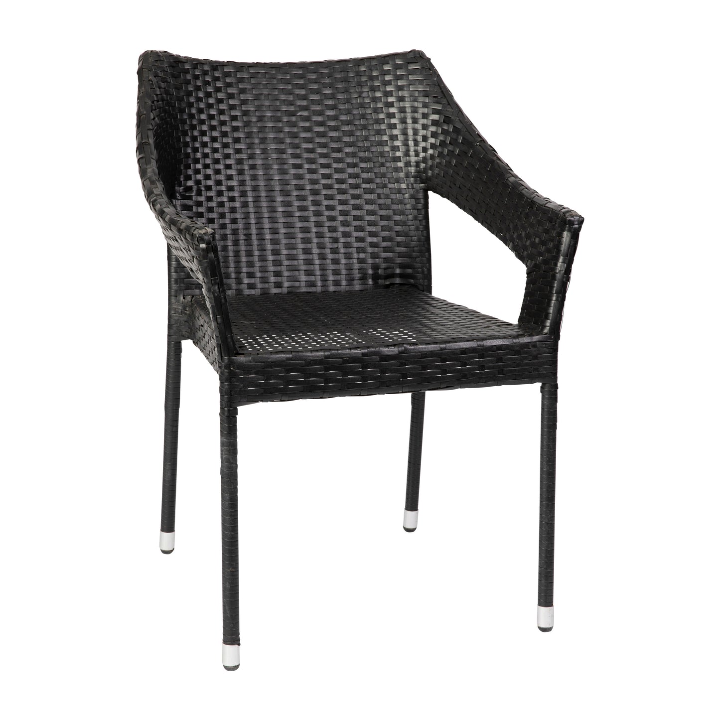 Black Patio Stack Chair TT-TT02-BK-GG