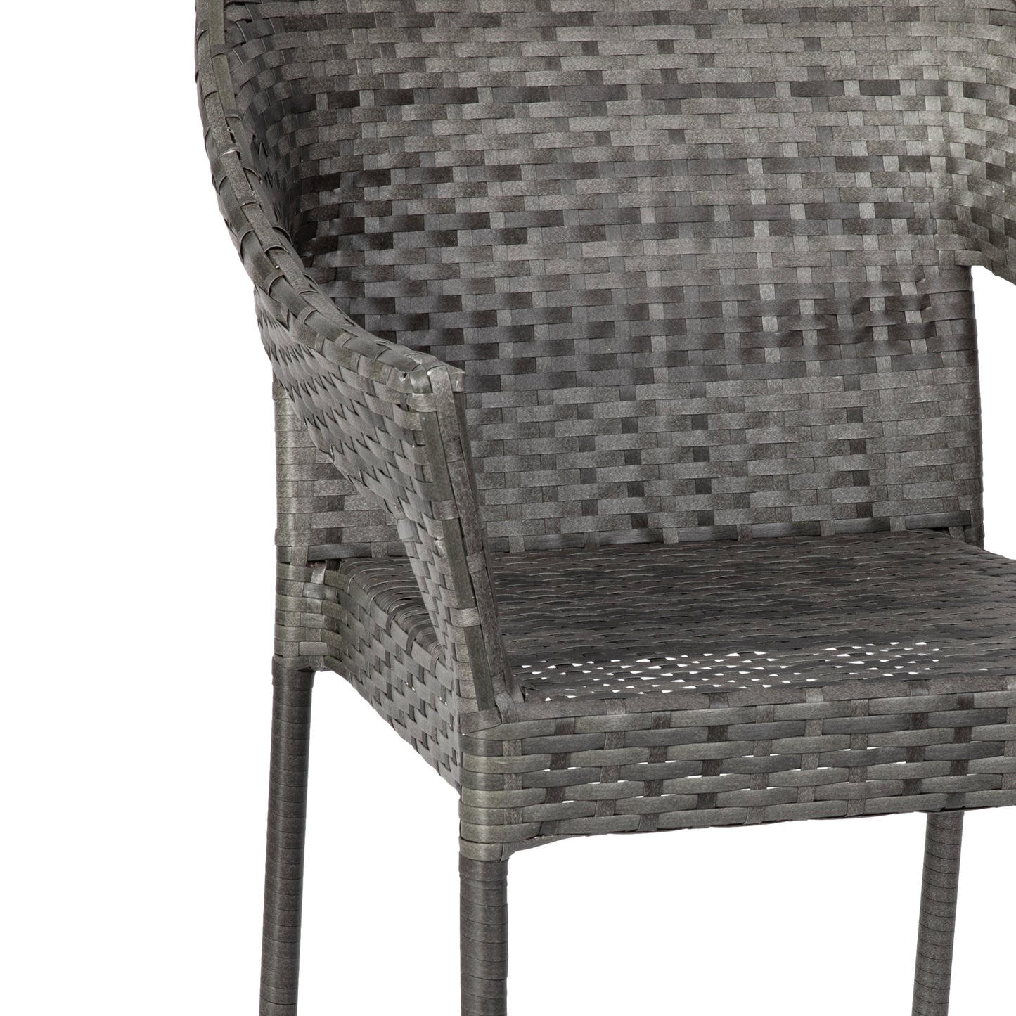 Gray Patio Stack Chair TT-TT02-GY-GG