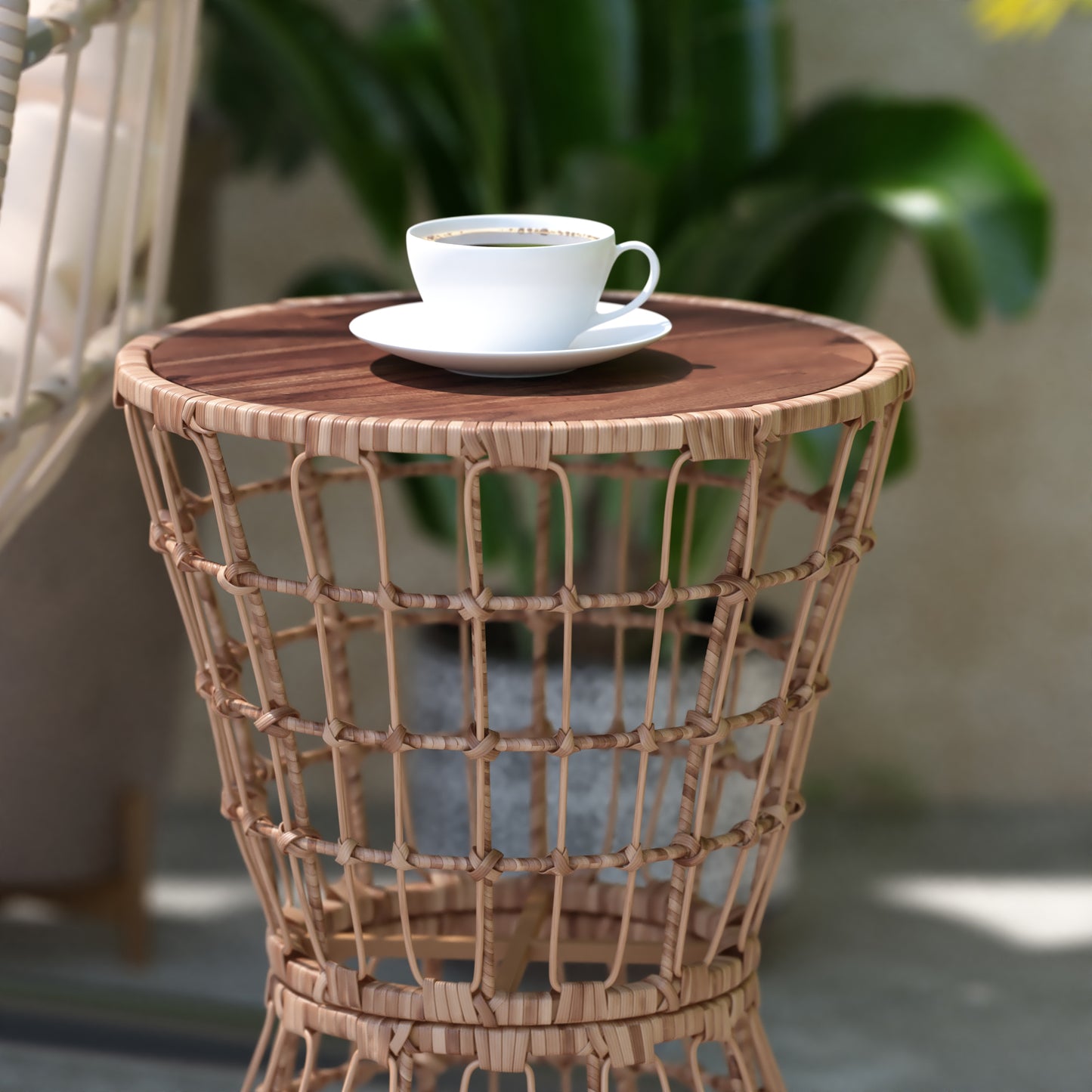 Natural Rattan Patio Table TW-VN015-16-NAT-GG