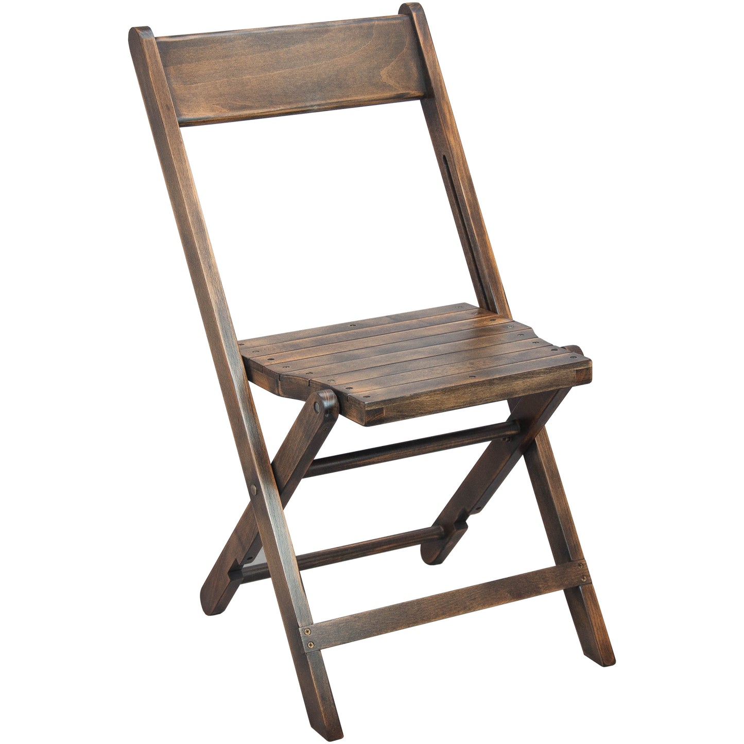 Slat Wood Folding Chair Black WFC-SLAT-AB-2